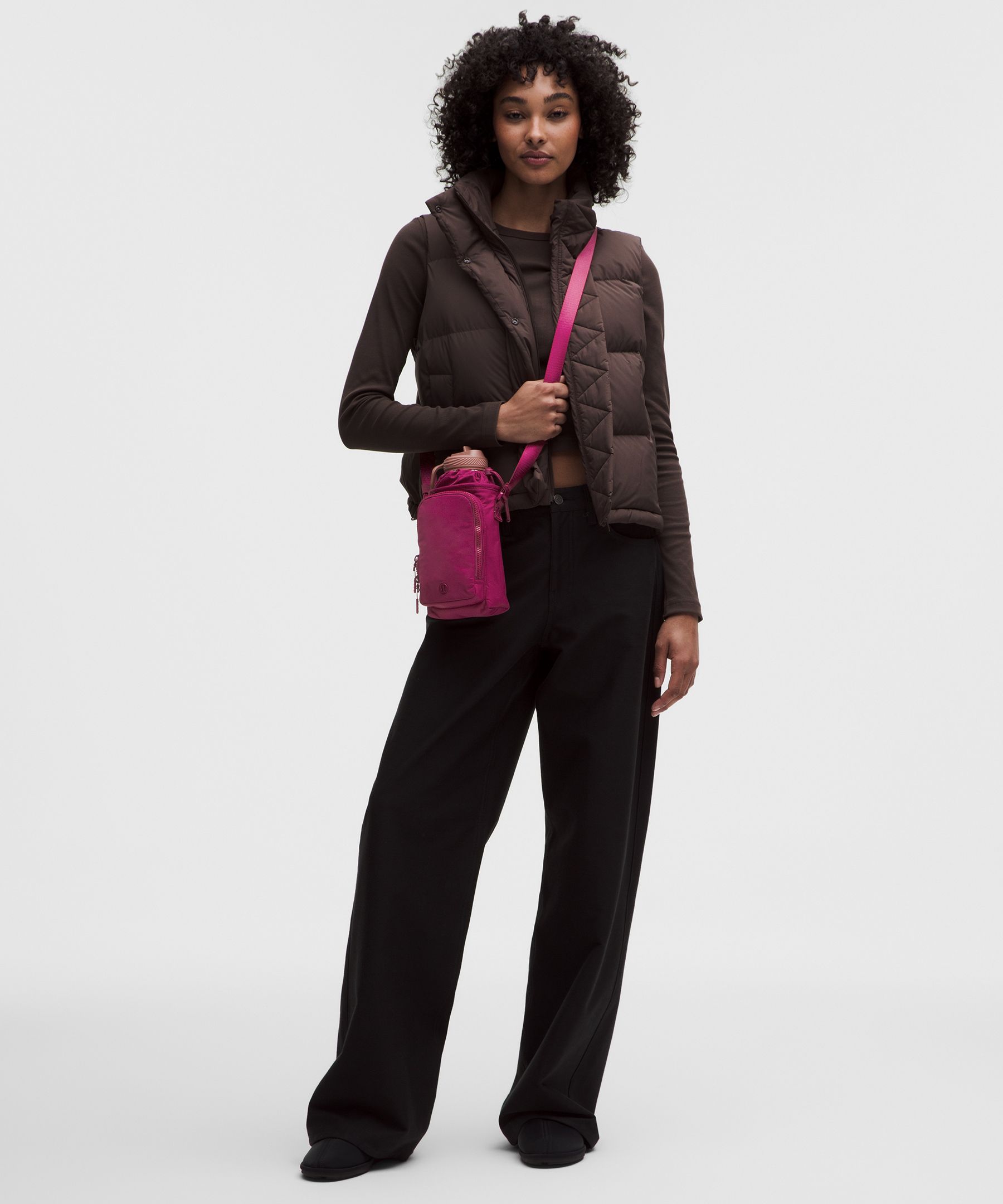 Water Bottle Crossbody with Front Pocket 2L
