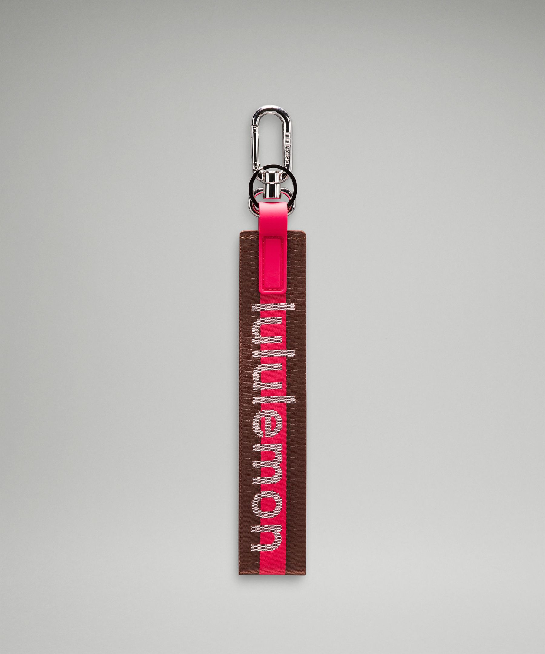 Lululemon Never Lost Keychain Wordmark In Red