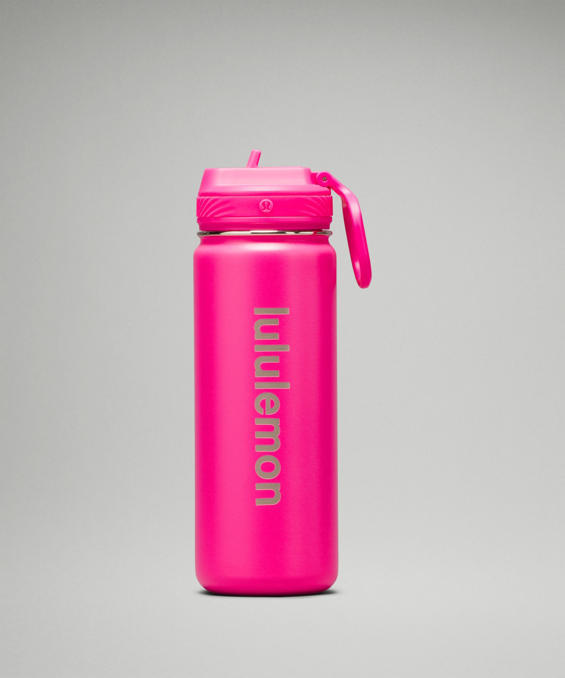 Lululemon Back To Life Sport Bottle 18oz Straw Lid In Pink