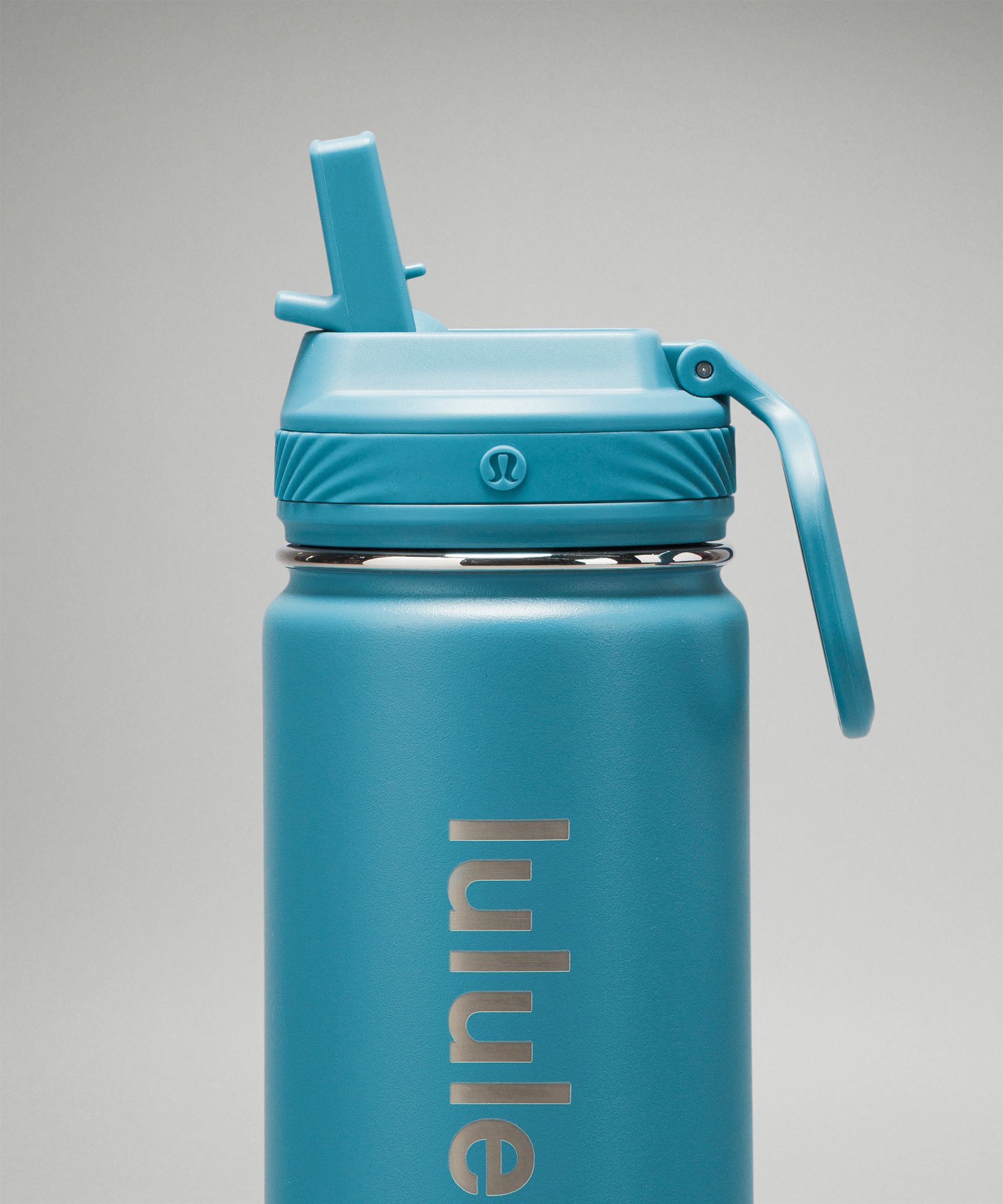 Lululemon Back to Life Sport Bottle 18oz Straw Lid - Blue