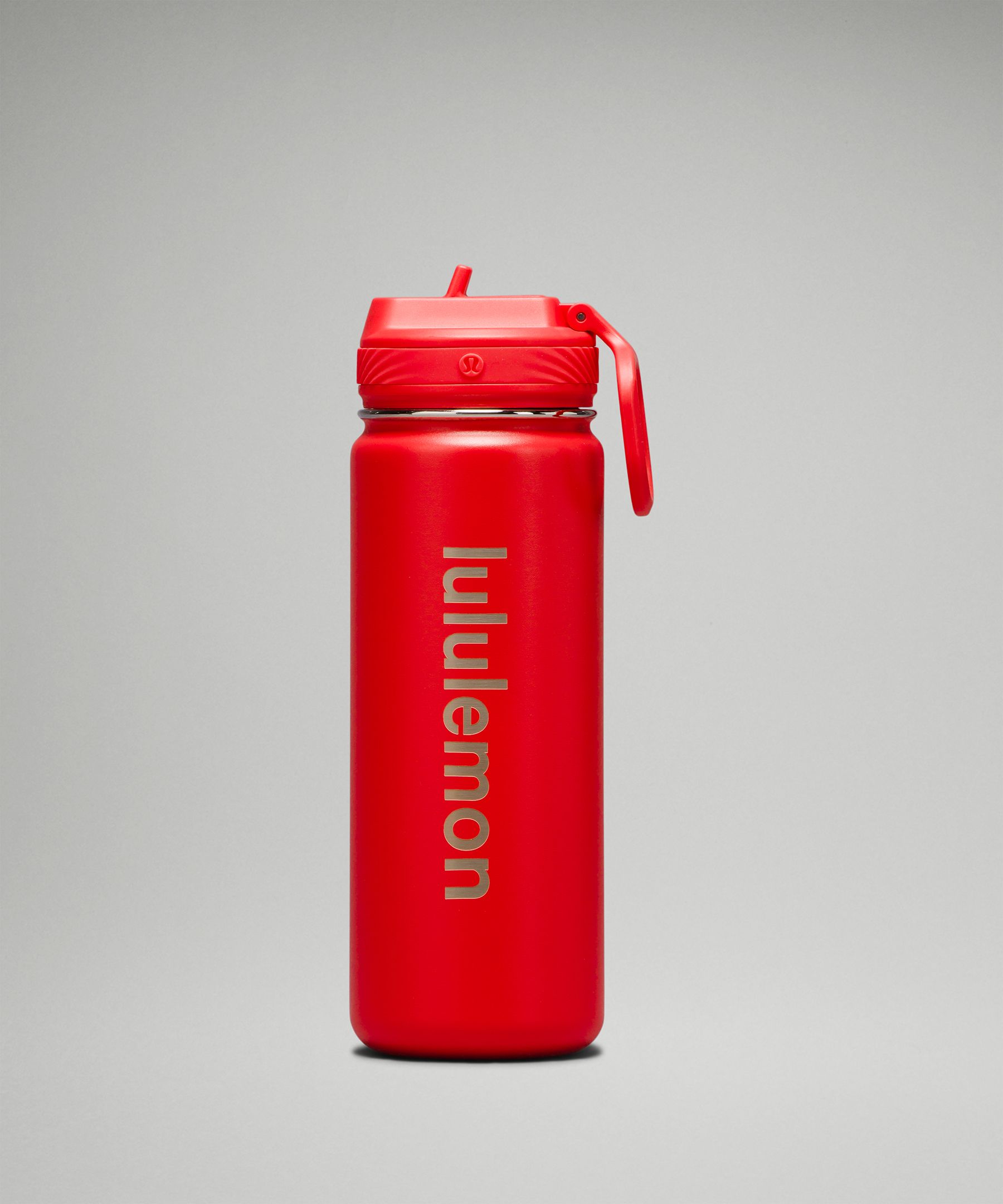 Lululemon Back To Life Sport Bottle 18oz Straw Lid In Red