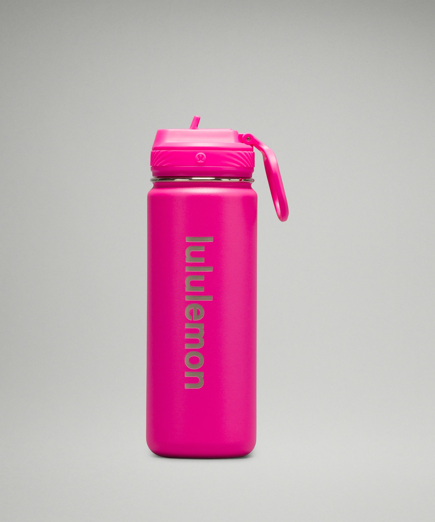 Back to Life Sport Bottle 18oz Straw Lid - Pink,Neon