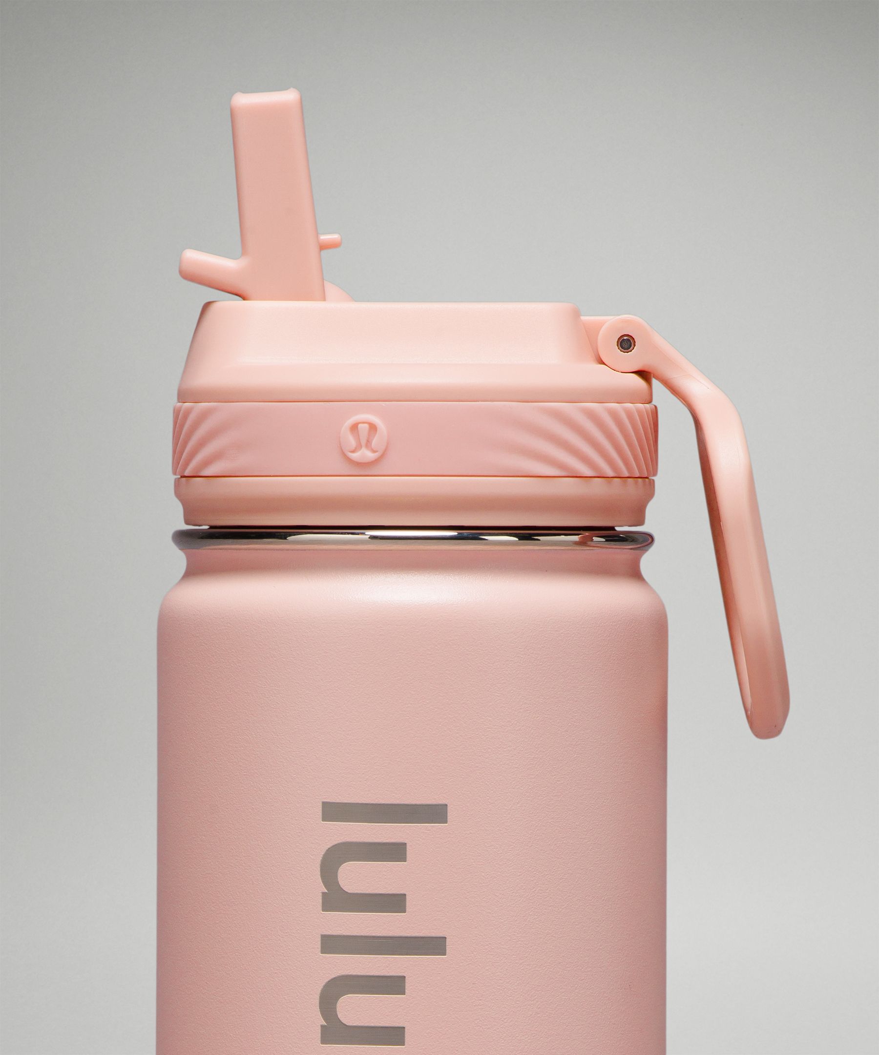 Lululemon Back to Life Sport Bottle 18oz Straw Lid - Pink/Pastel