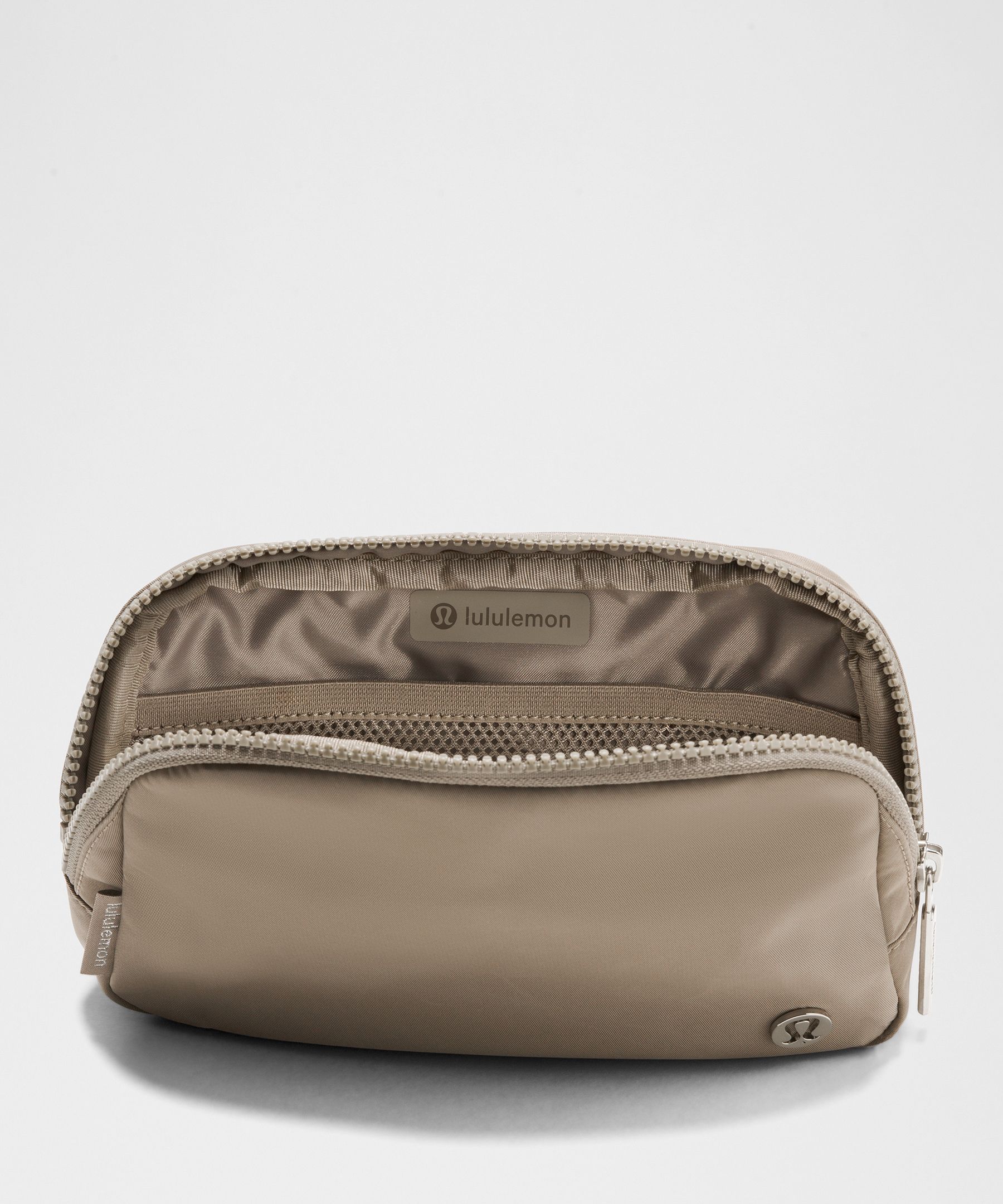 Shop Lululemon - Everywhere Belt Bag With Long Strap 1l - Khaki,neutral/warm Ash Grey