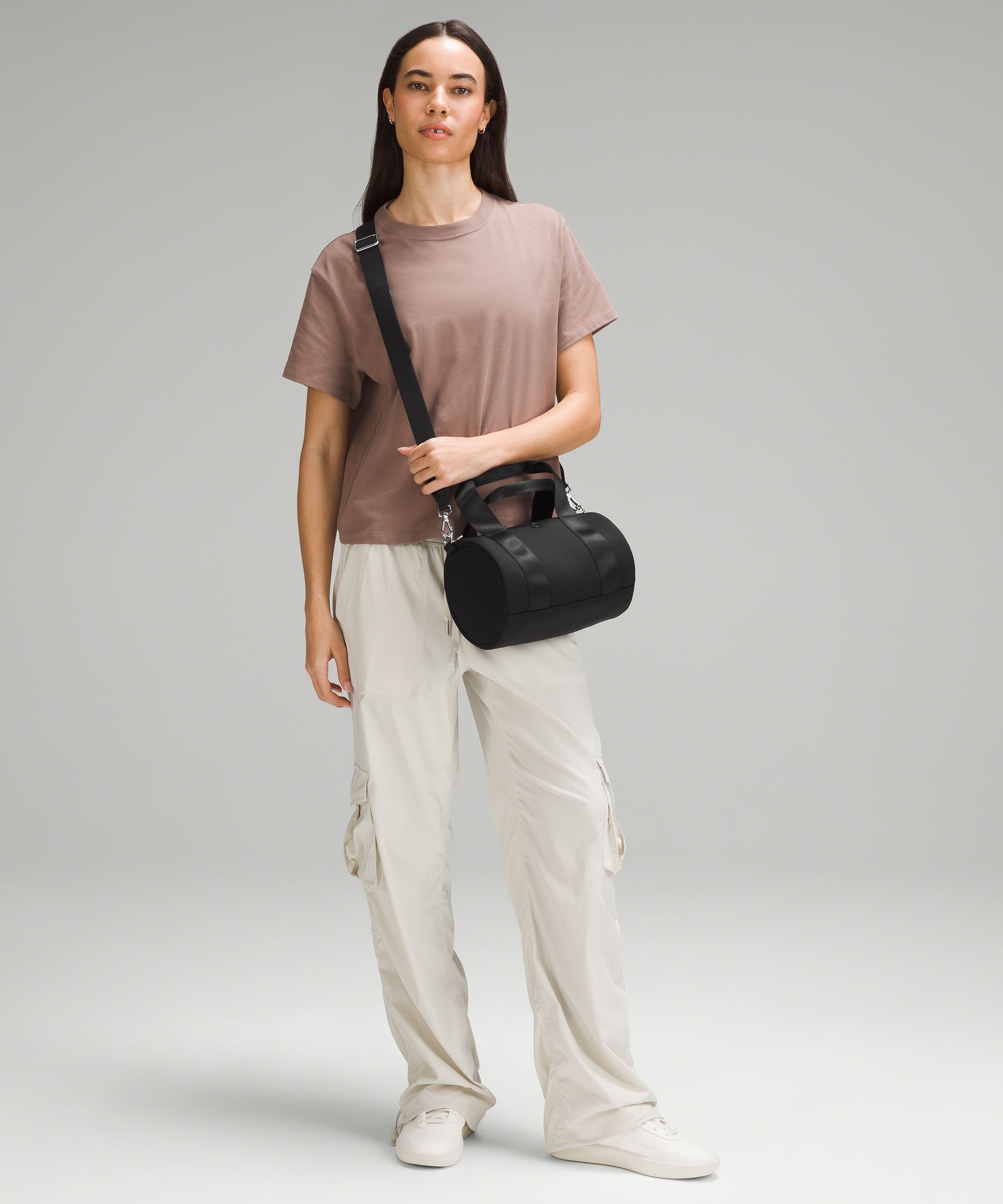 Knit Nylon Mini Barrel Duffle Bag 5L