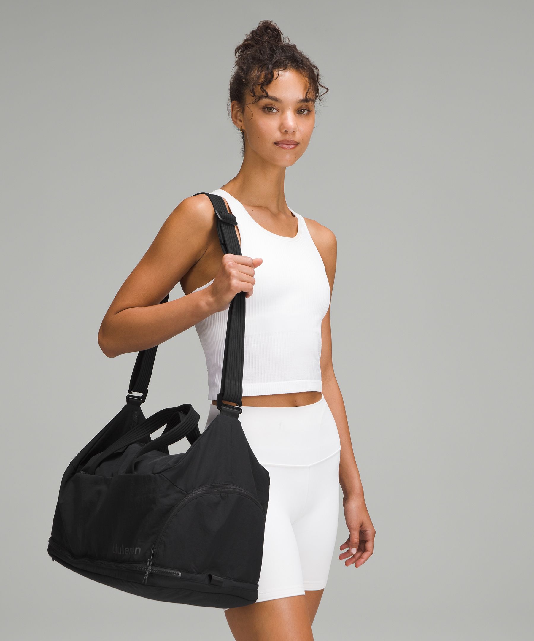 Lululemon leather gym bag best sale