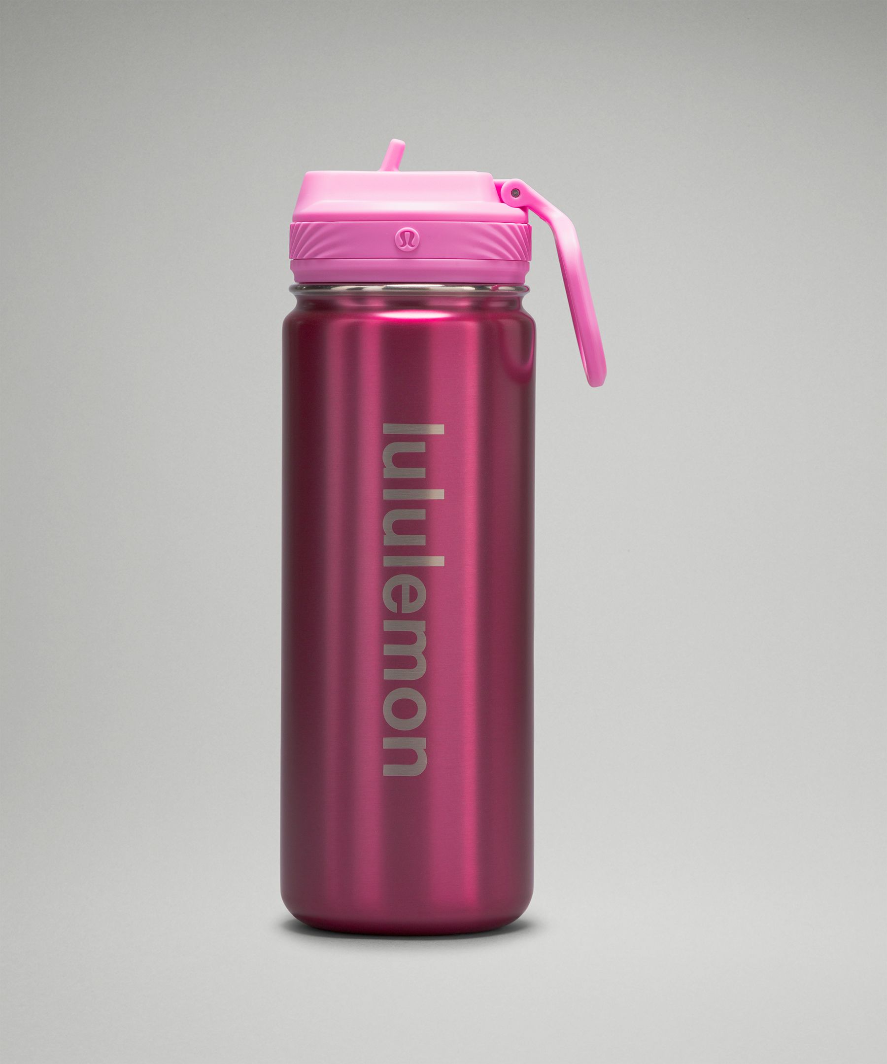 Lululemon Back To Life Sport Bottle 18oz Straw Lid In Pink