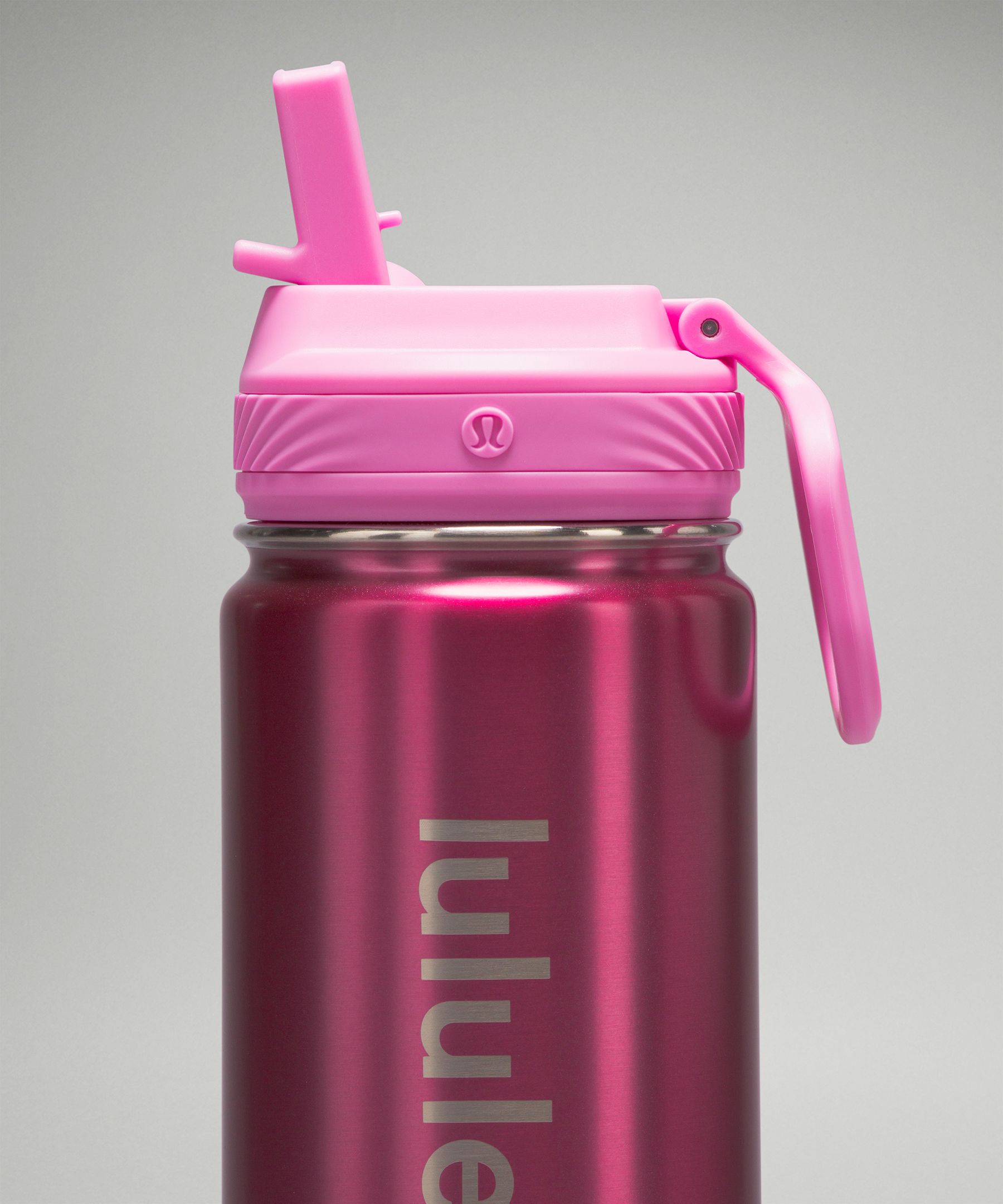 Lululemon Back to Life Sport Bottle 18oz Straw Lid - Pink