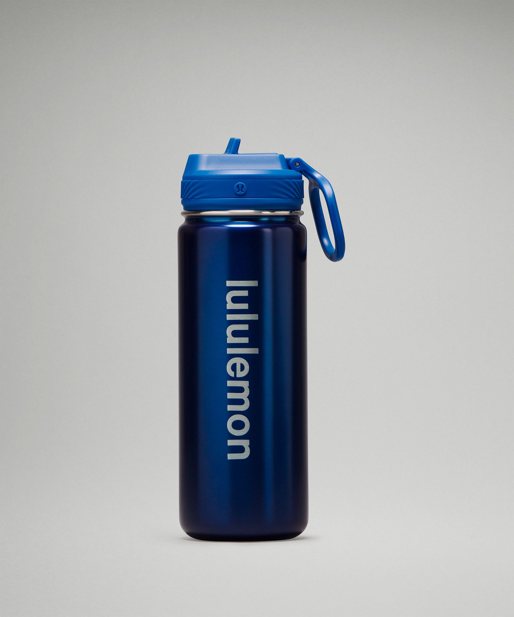 Lululemon Back To Life Sport Bottle 18oz Straw Lid In Blue