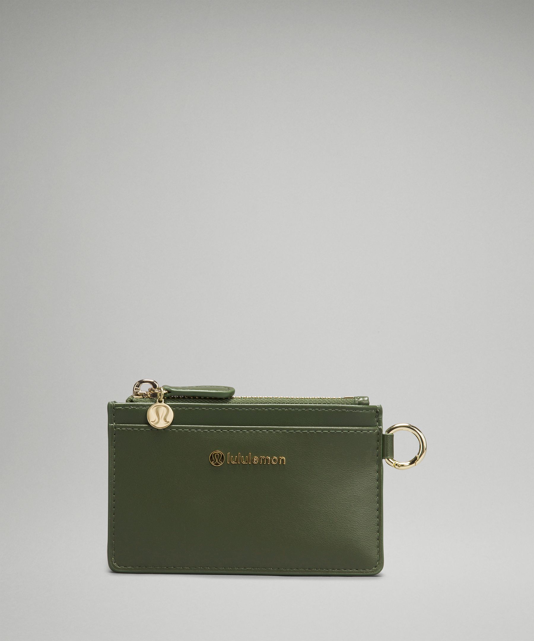 Leather Alternative Card Case - Green