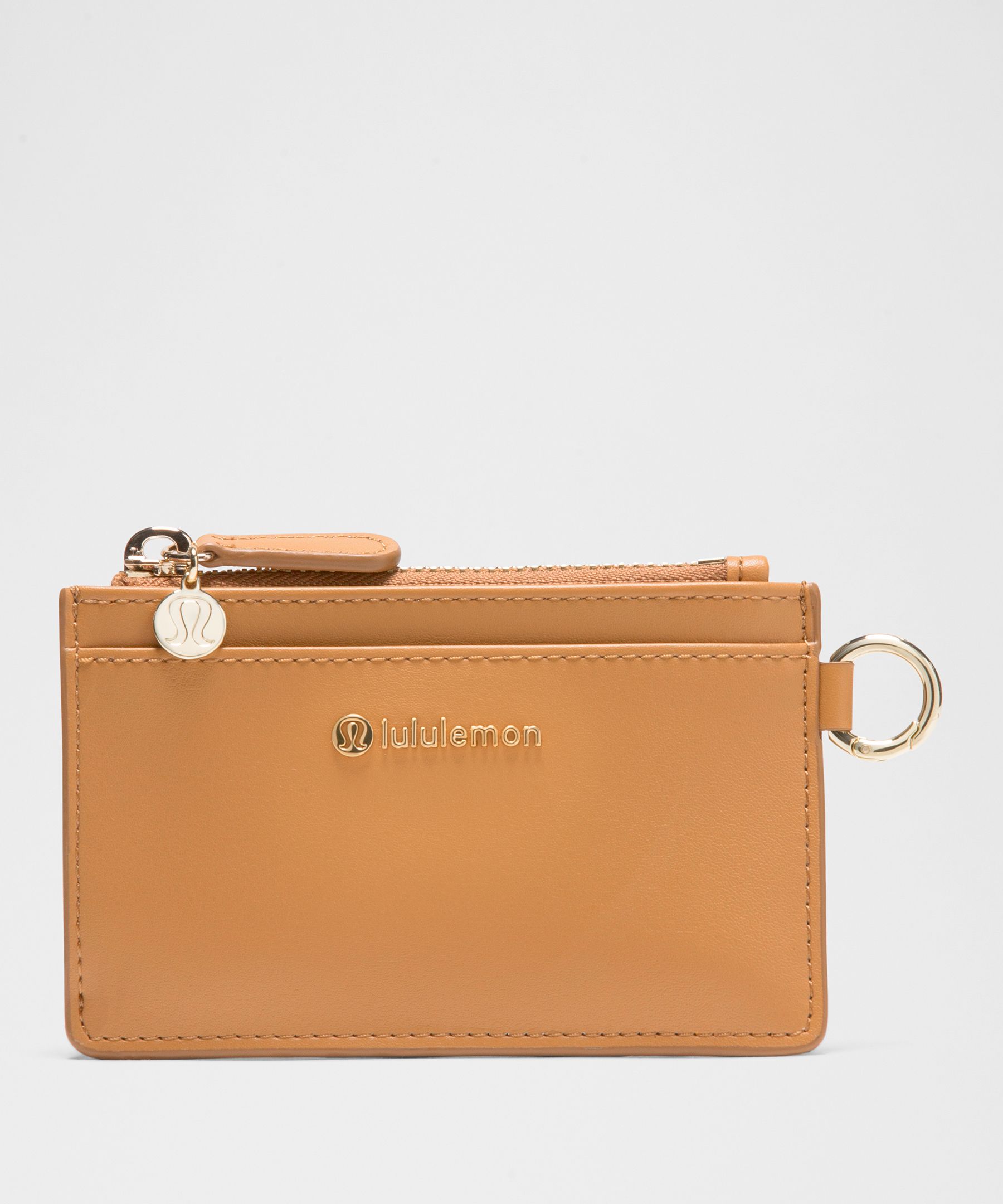 Leather Alternative Card Case - Orange