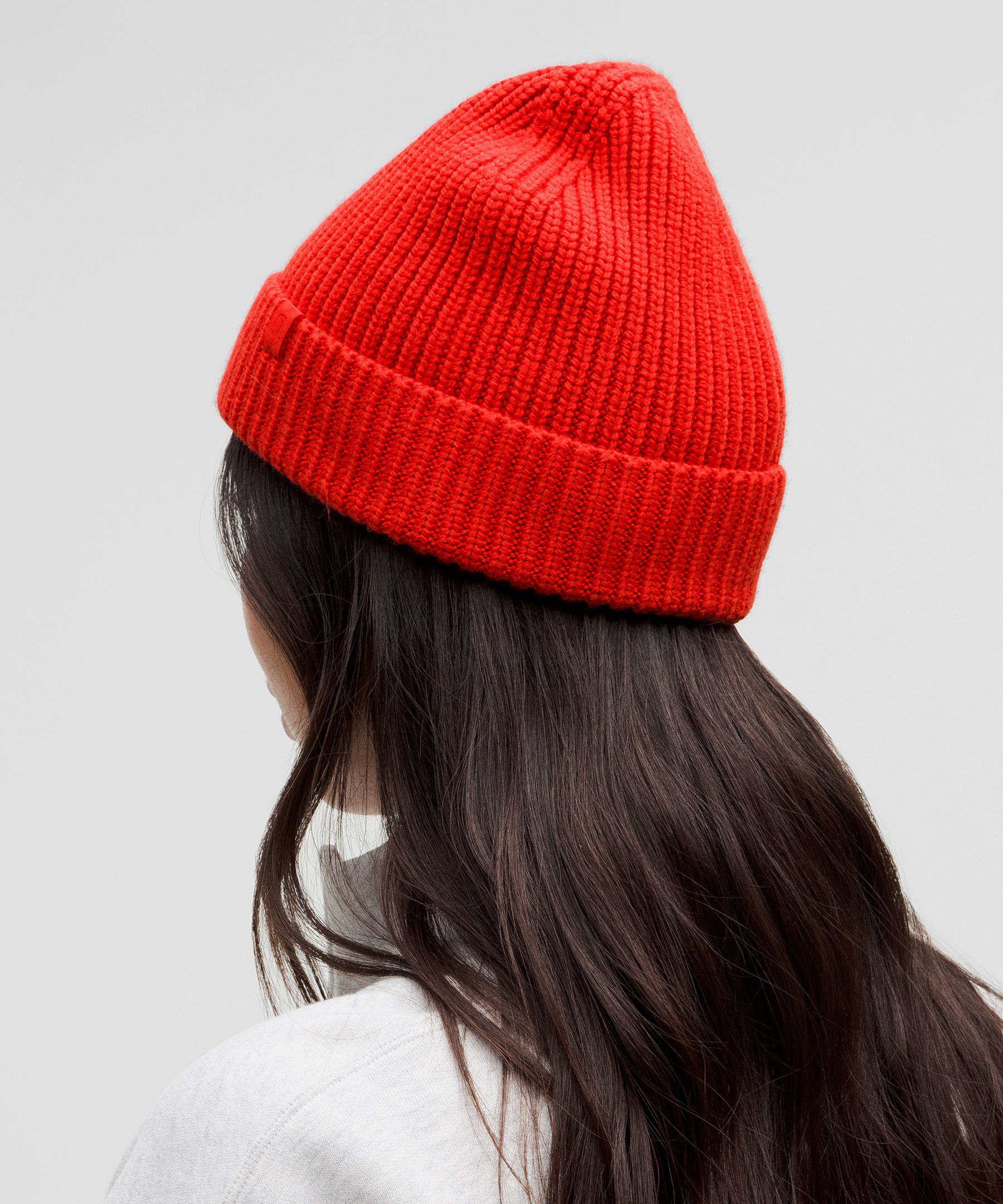 Close-Fit Wool-Blend Ribbed Knit Beanie | Unisex Hats