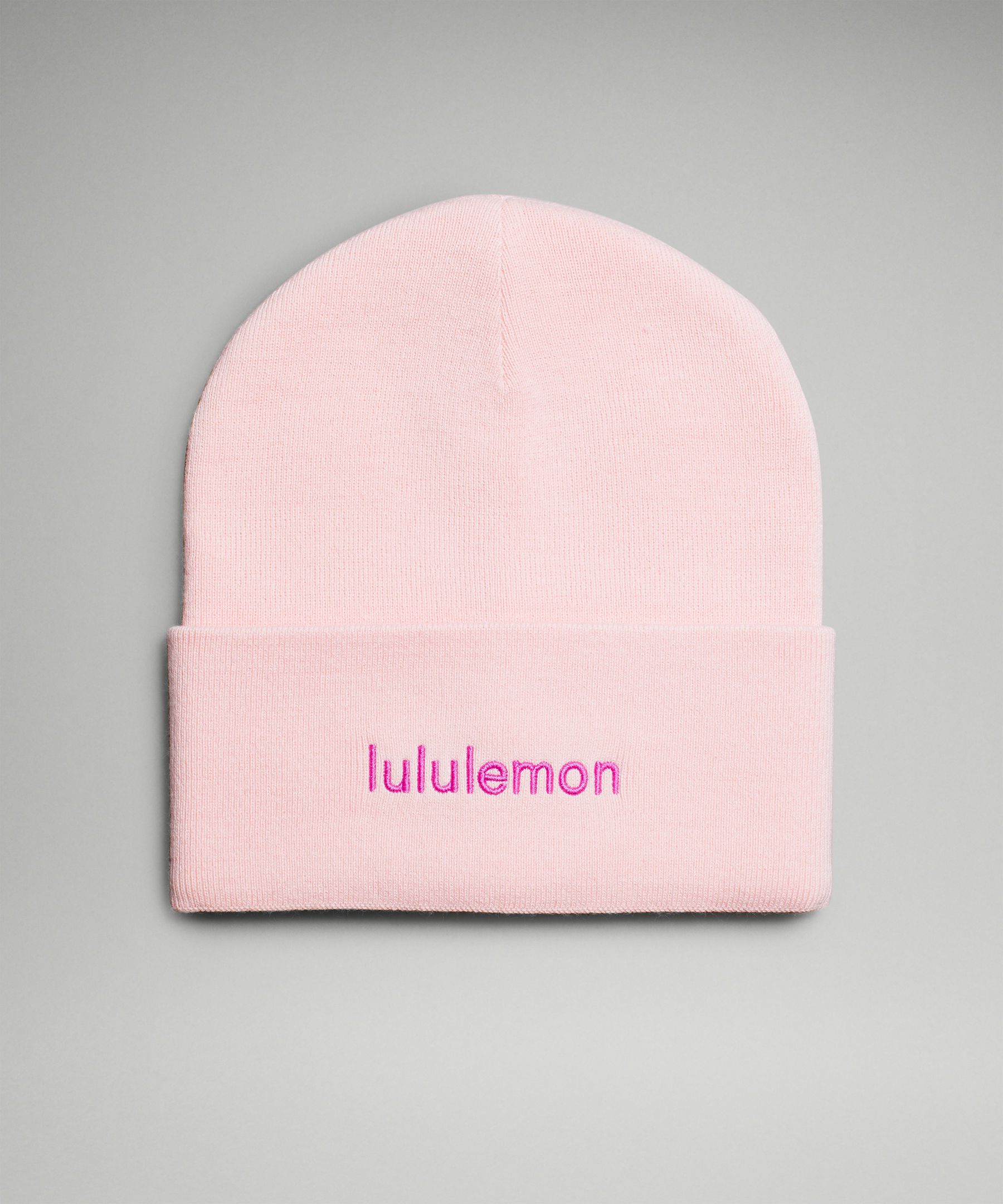 lululemon – Warm Revelation Beanie Hat Wordmark – Color Pink