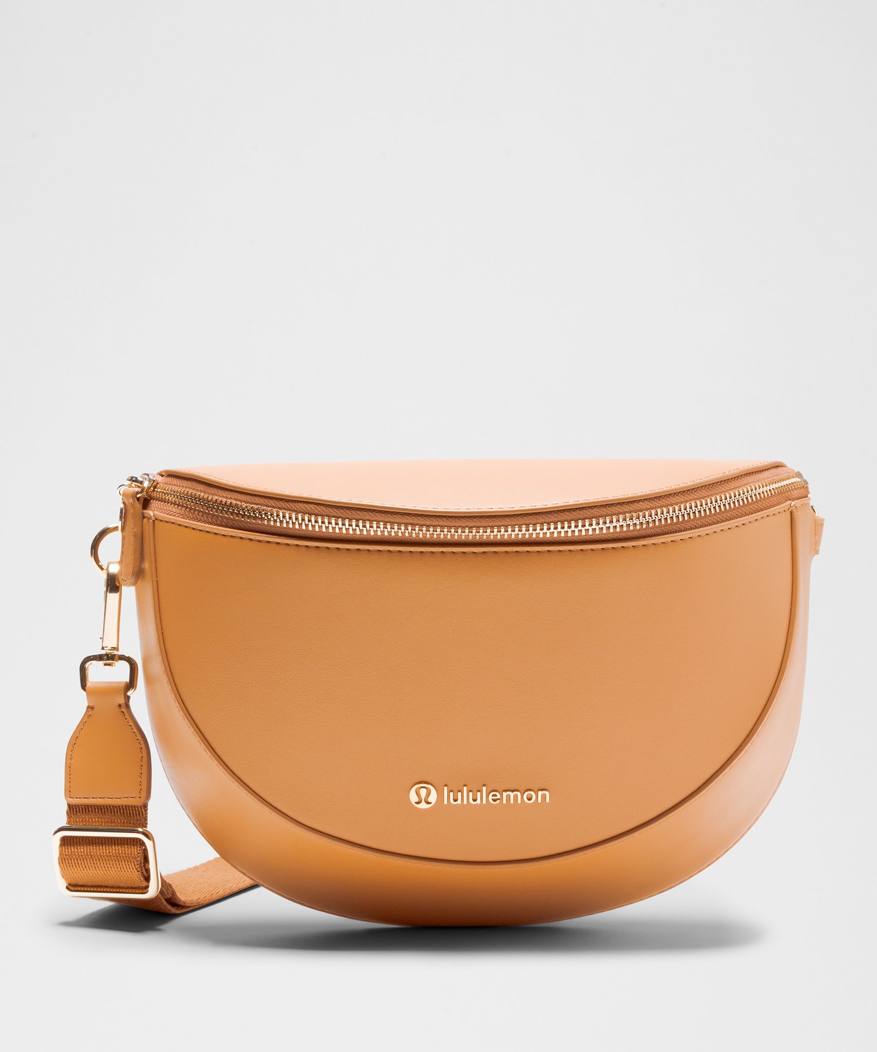 Leather Alternative Saddle Crossbody Bag 2L - Orange