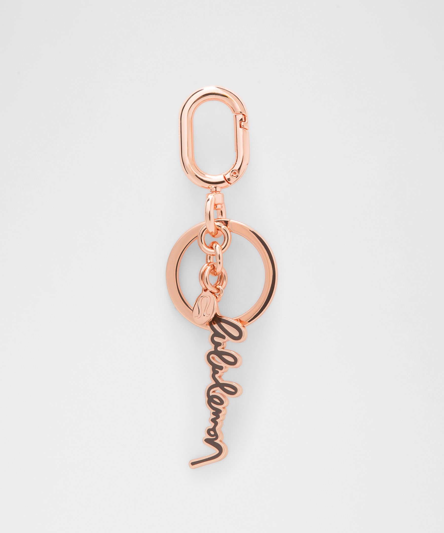 Metal Script Keychain - Goodnight Plum/Rose Gold