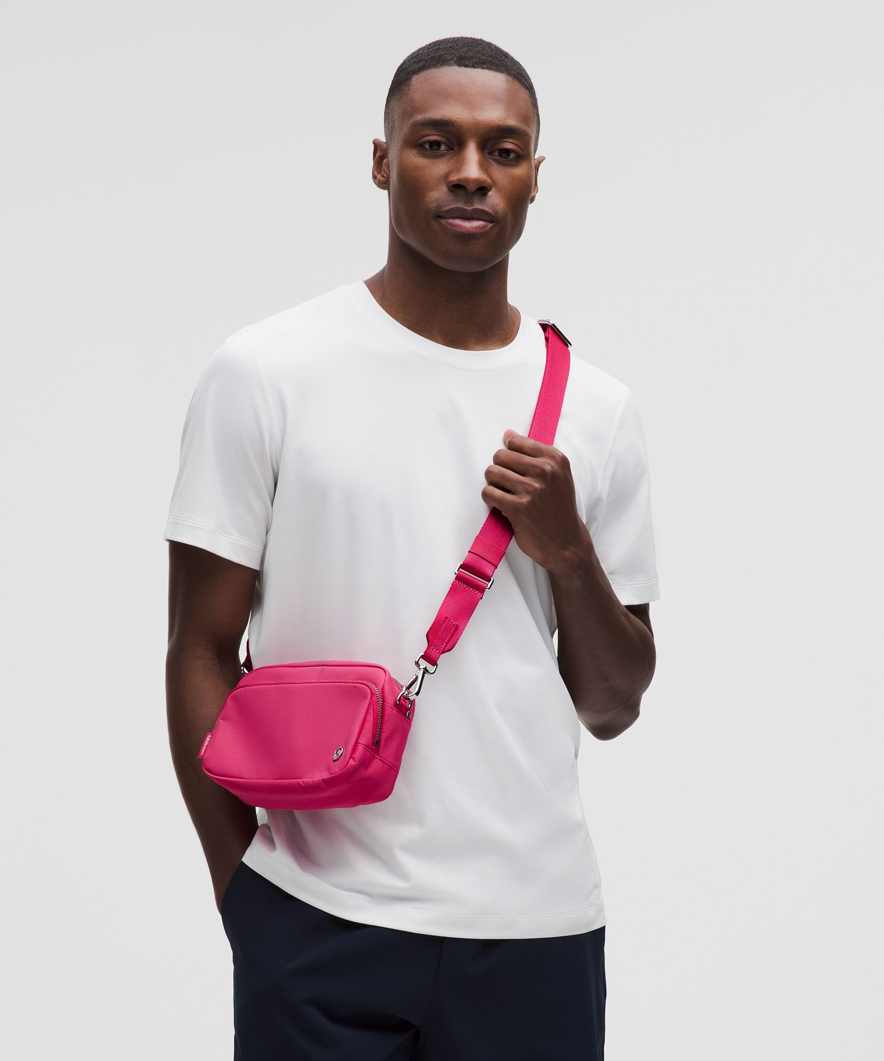 Lululemon - Everywhere Crossbody Bag 2l  - Pink/raspberry Coulis/silver