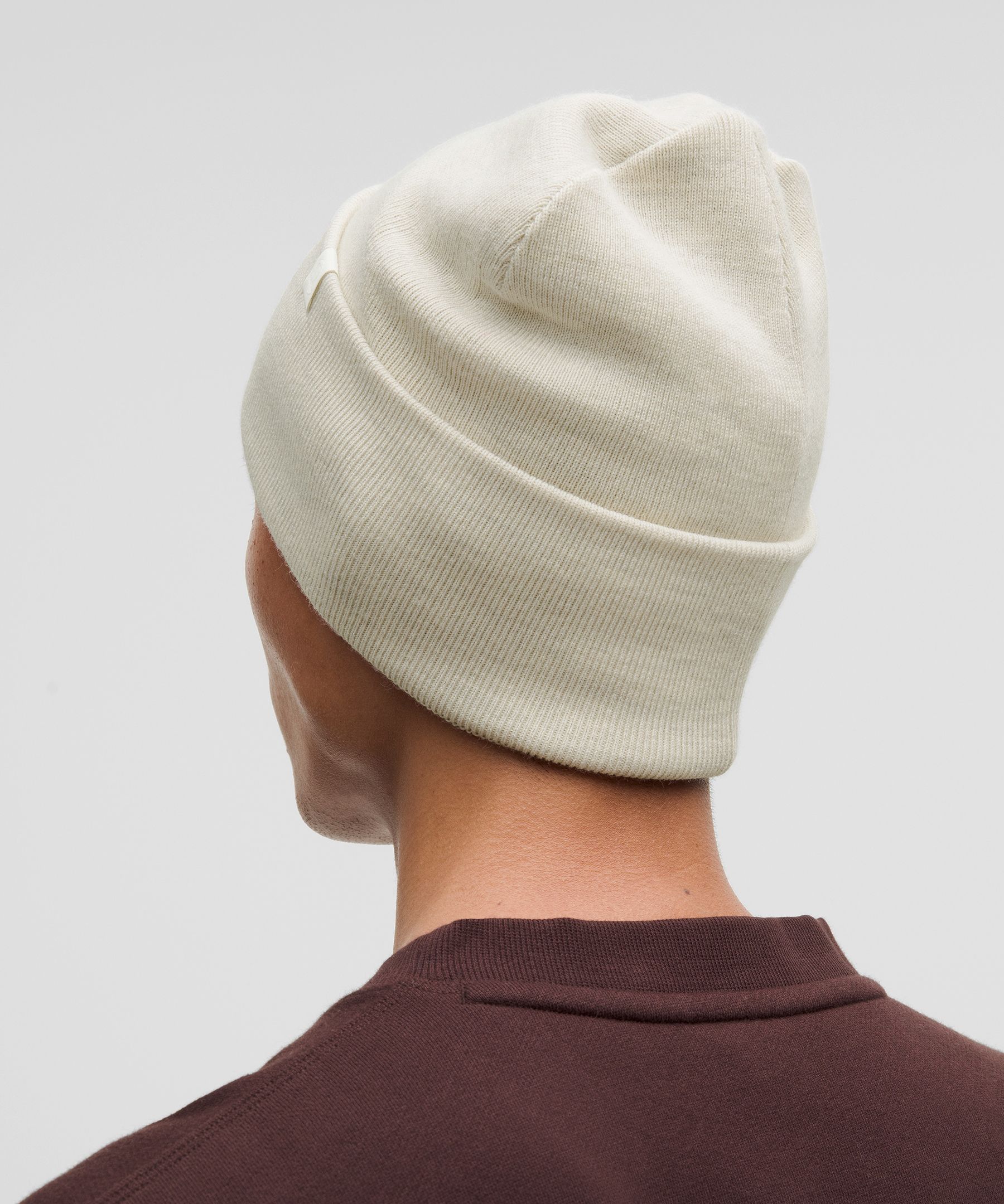 Lululemon Warm Revelation Beanie Winter Hat Heathered Bone