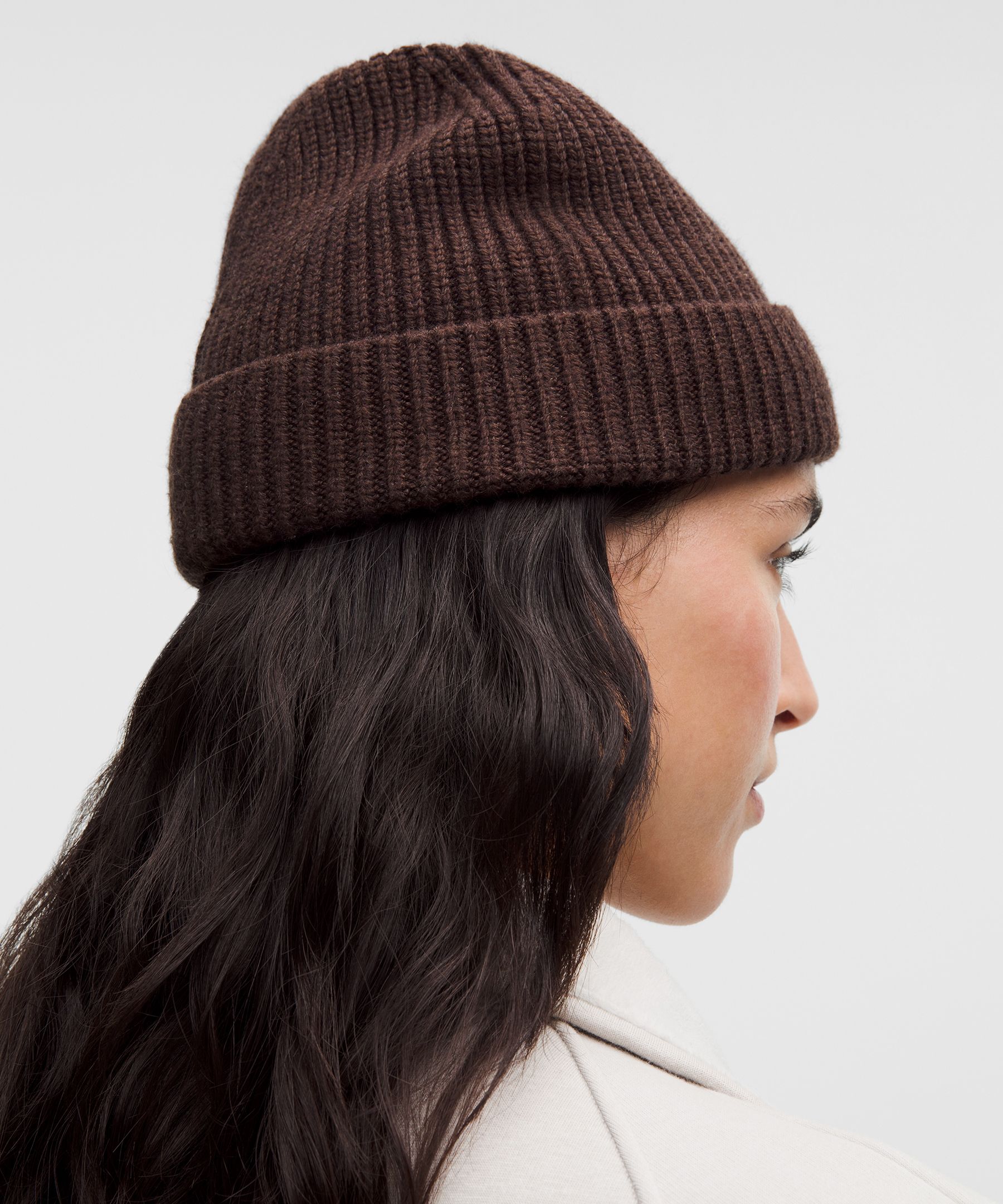 Close-Fit Wool-Blend Ribbed Knit Beanie | Men's Hats