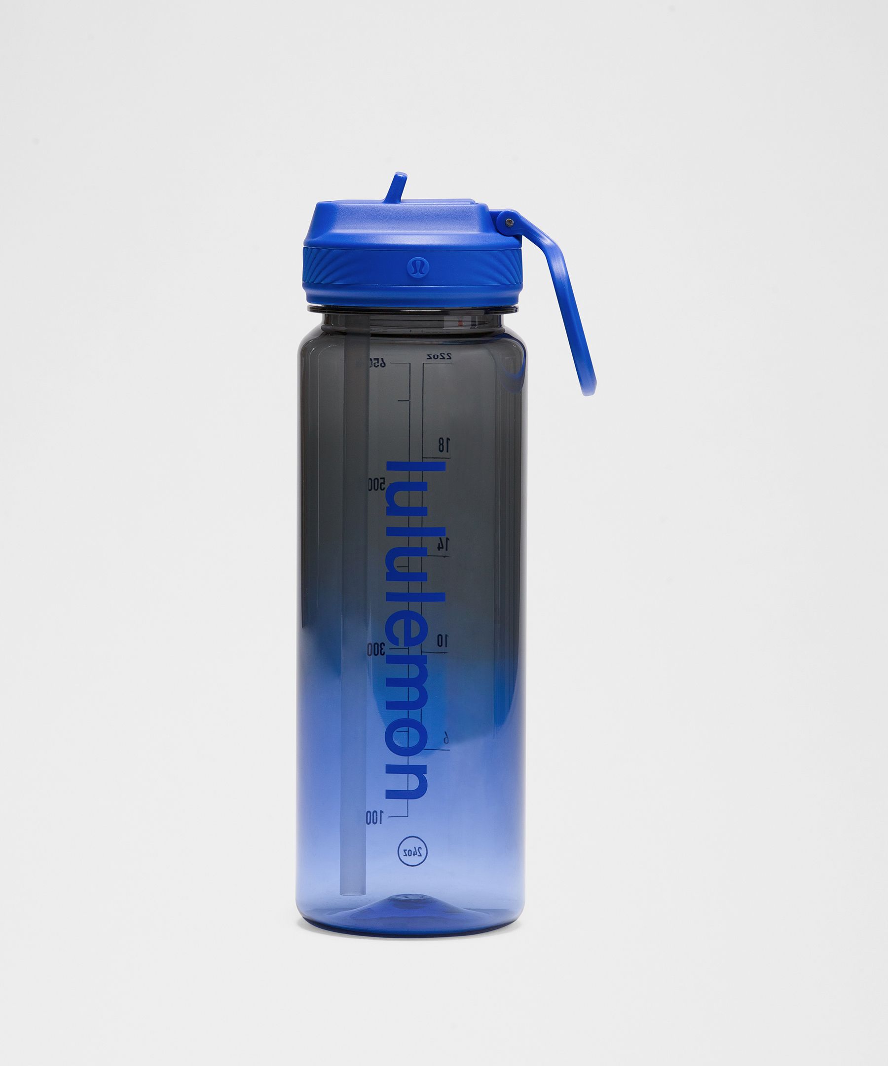 Back to Life Clear Bottle 24oz Straw Lid - Blue