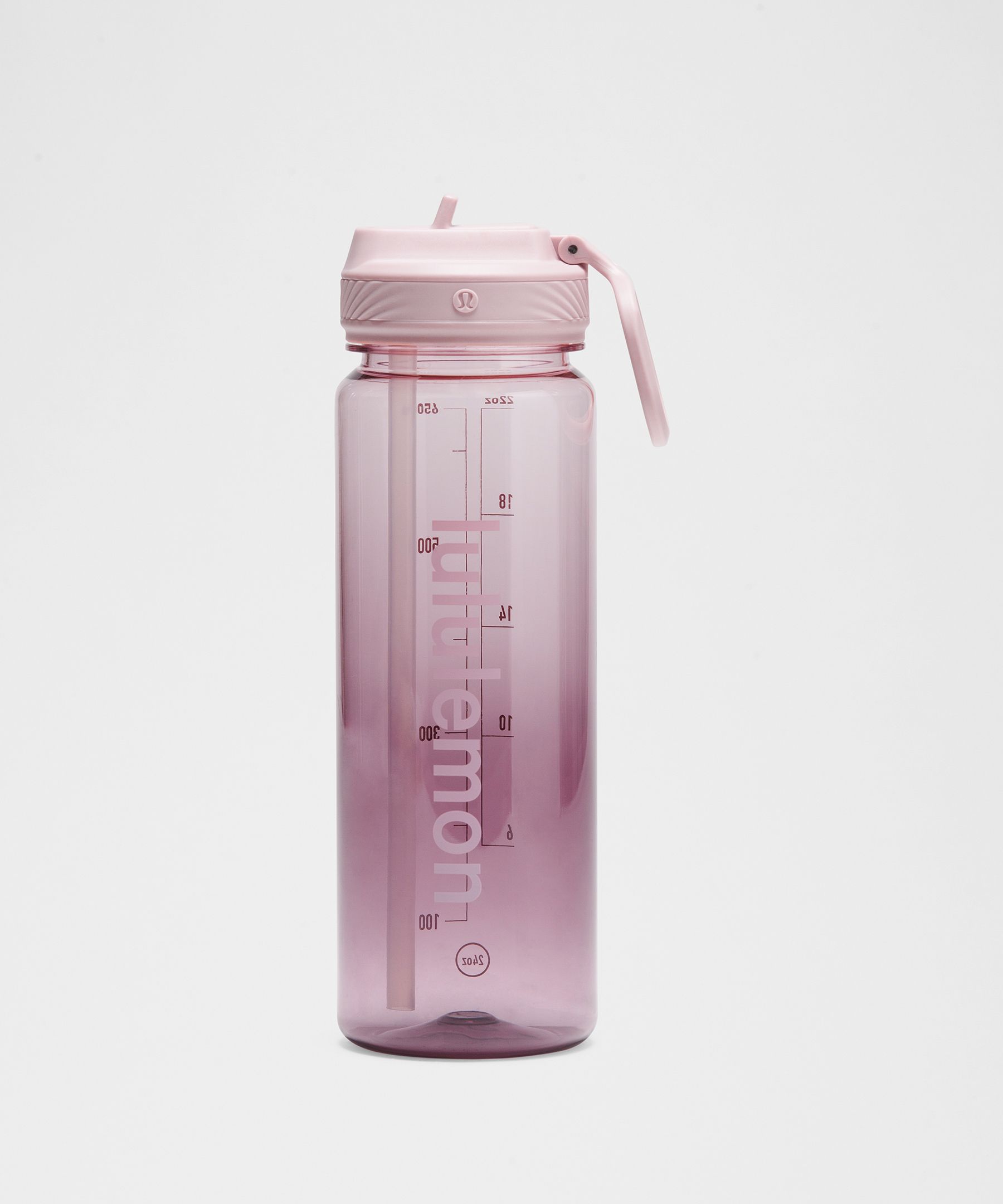 Back to Life Clear Bottle 24oz Straw Lid - Pink Organza/Lavender Lux/Pink Haze