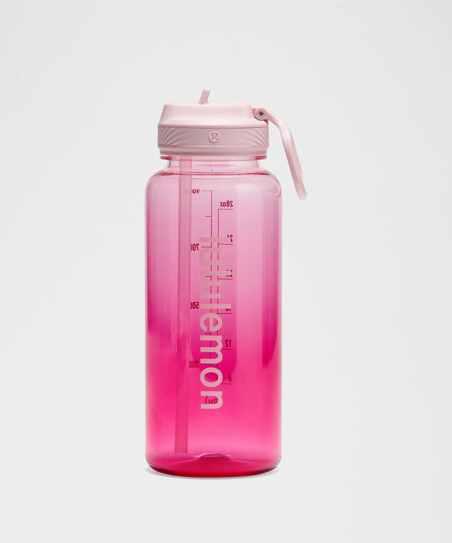 Back to Life Clear Bottle 32oz Straw Lid - Pink Organza/Passionate/Pink Haze