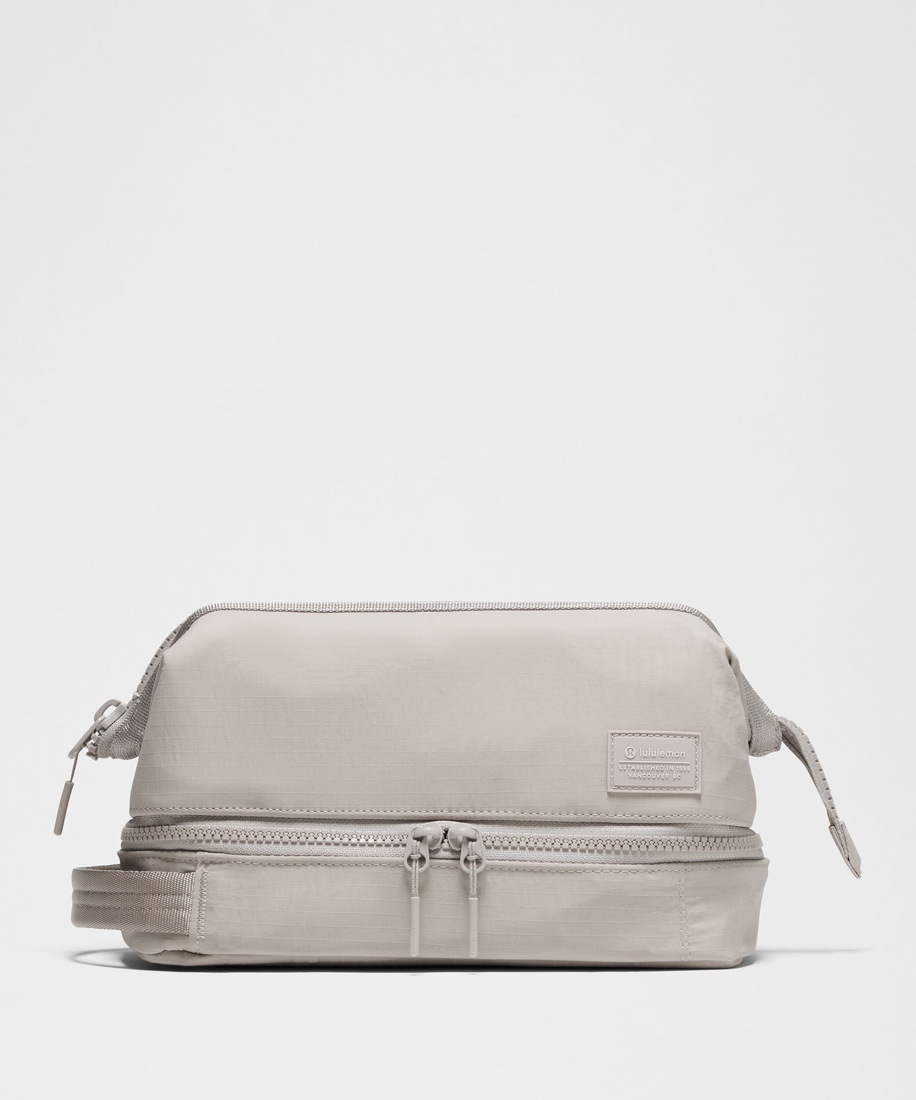 Dual-Compartment Toiletry Bag - Khaki