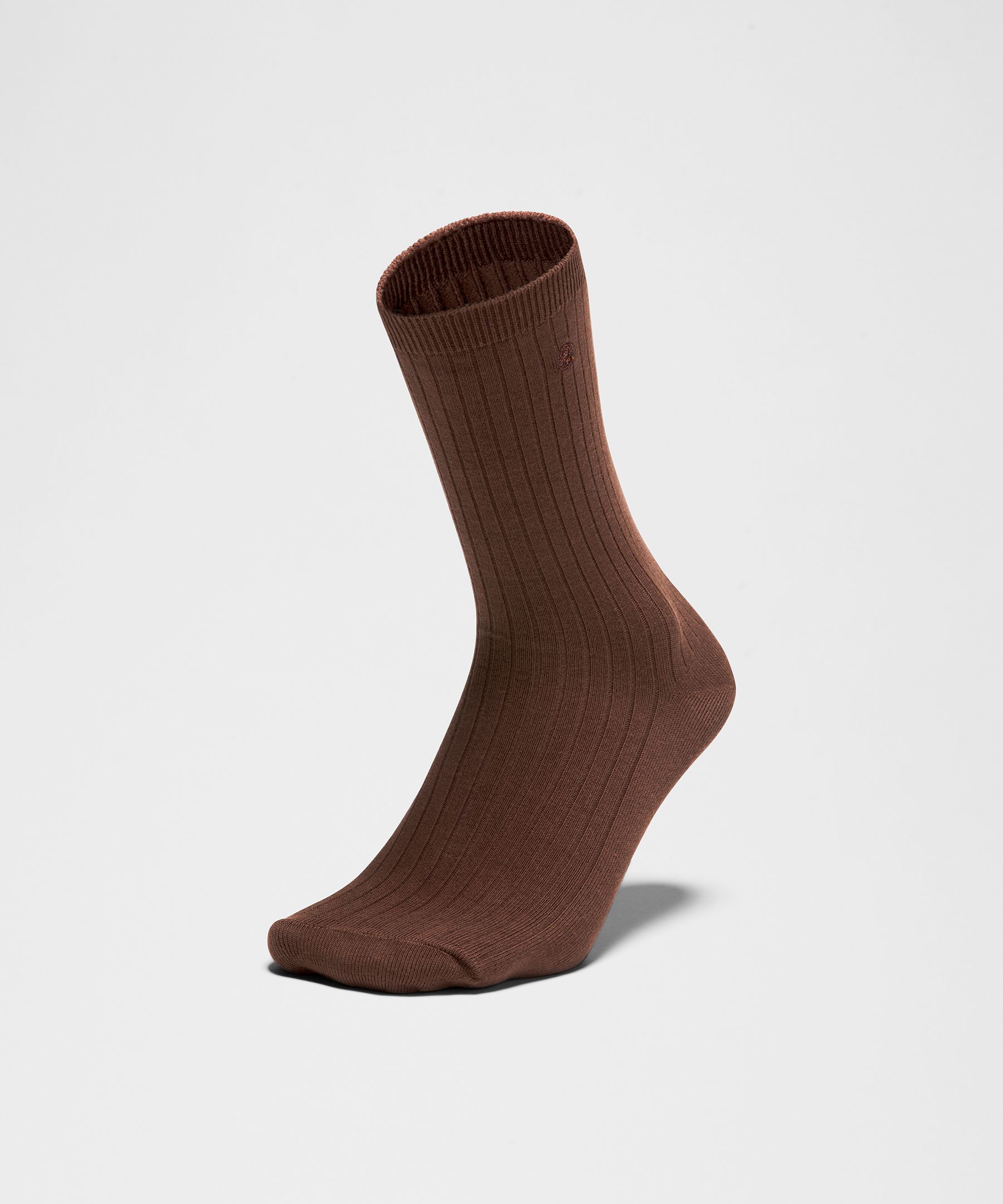 Unisex Ribbed Cotton-Blend Crew Socks