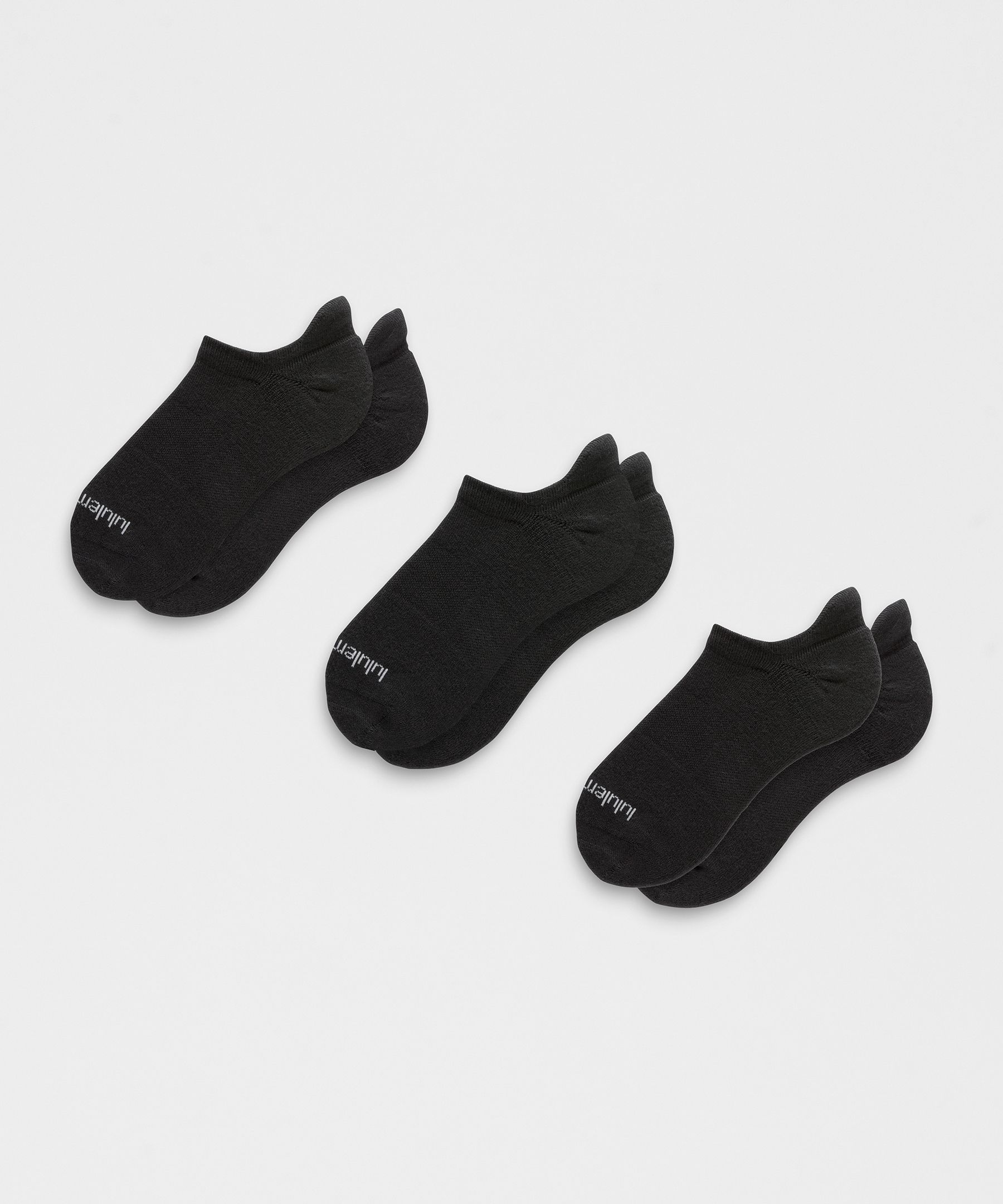 Unisex Daily Essential Tab Socks 3 Pack - Black,Neutral