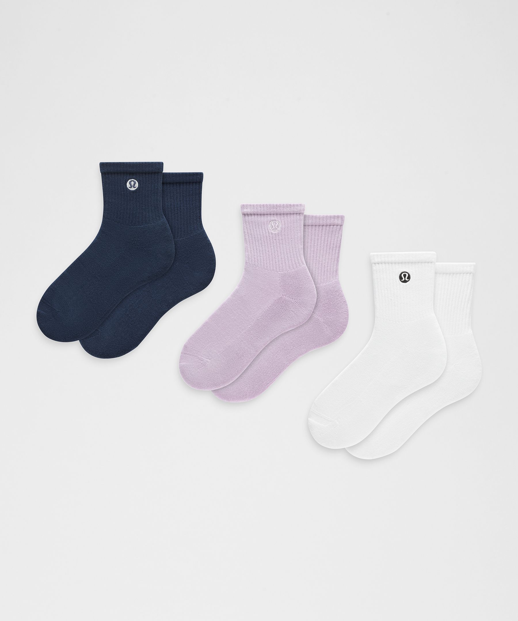 Unisex Daily Essential Quarter Socks *3 Pack - image 5