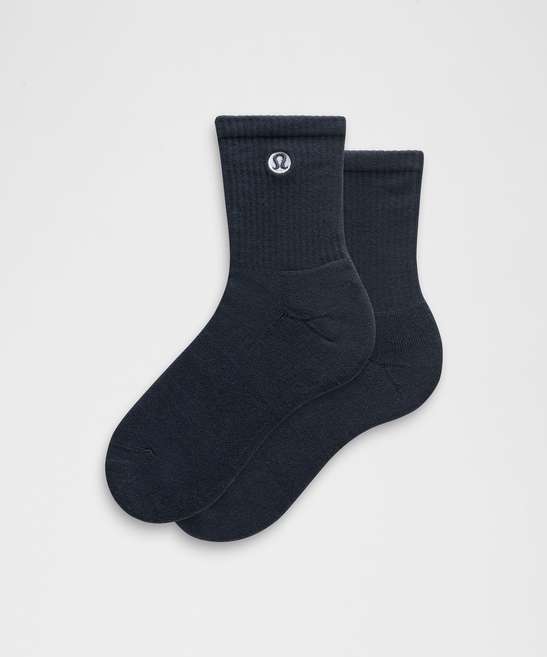 Unisex Daily Essential Quarter Socks - Navy,Blue