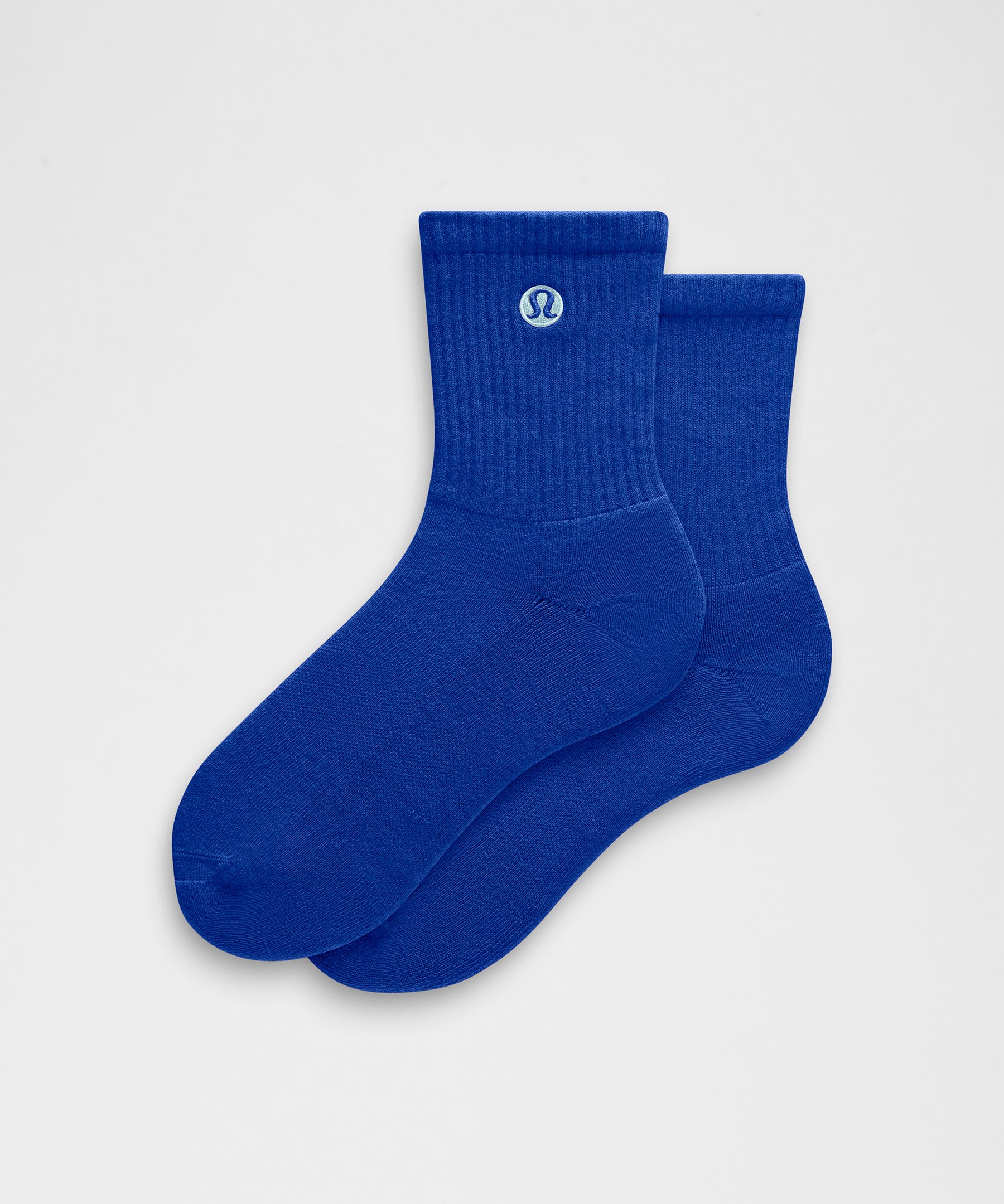 Unisex Daily Essential Quarter Socks - Blue