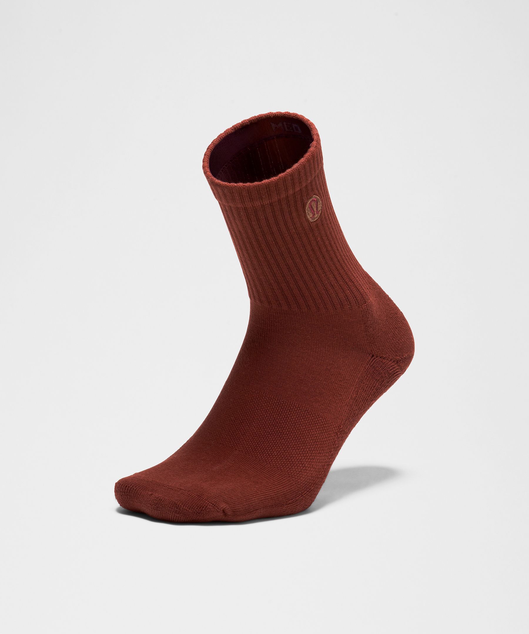 Lululemon Unisex Daily Essential Quarter Socks In Brown