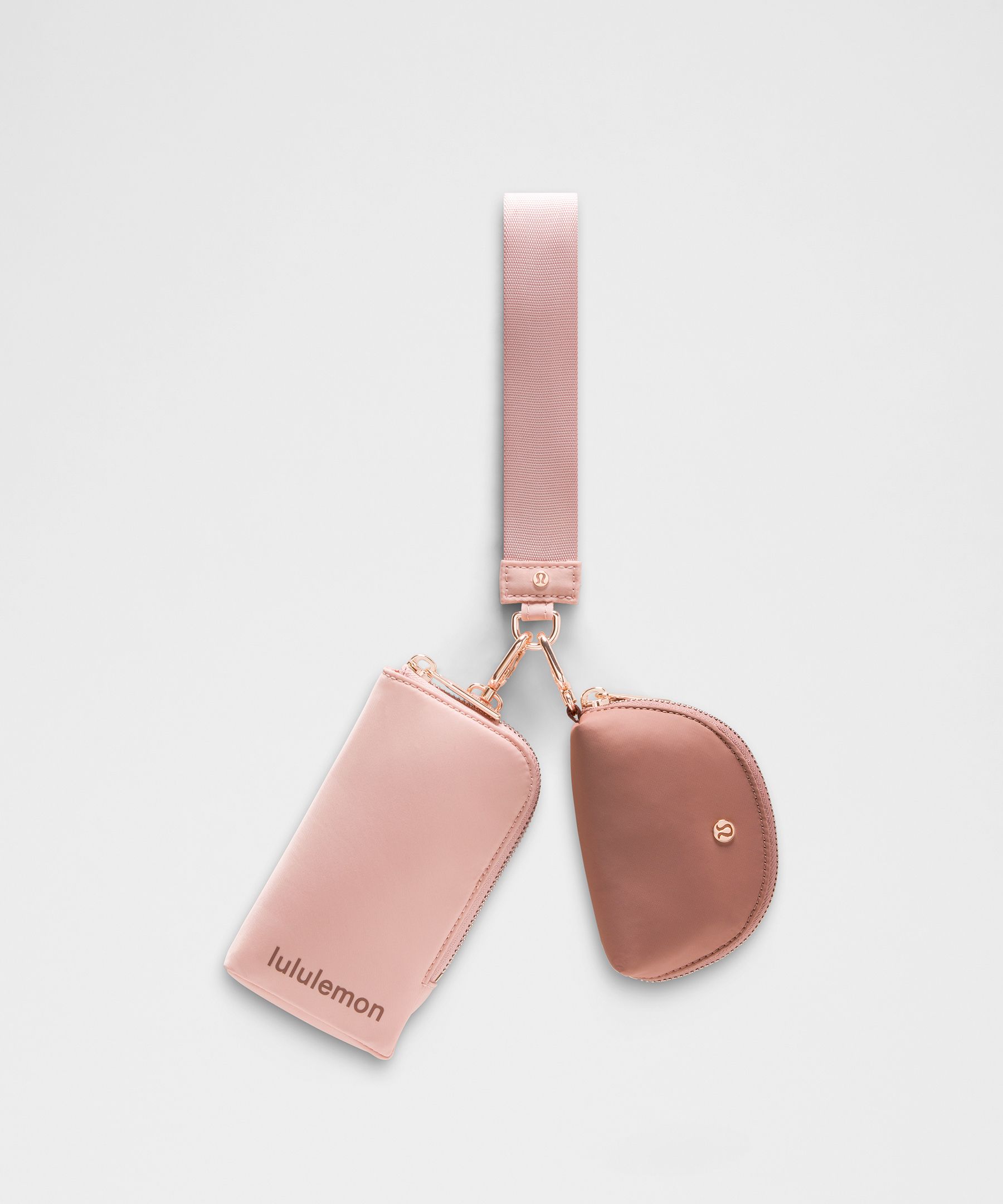 lululemon – Dual Pouch Wristlet Bag Wallet – Color Red/Pink