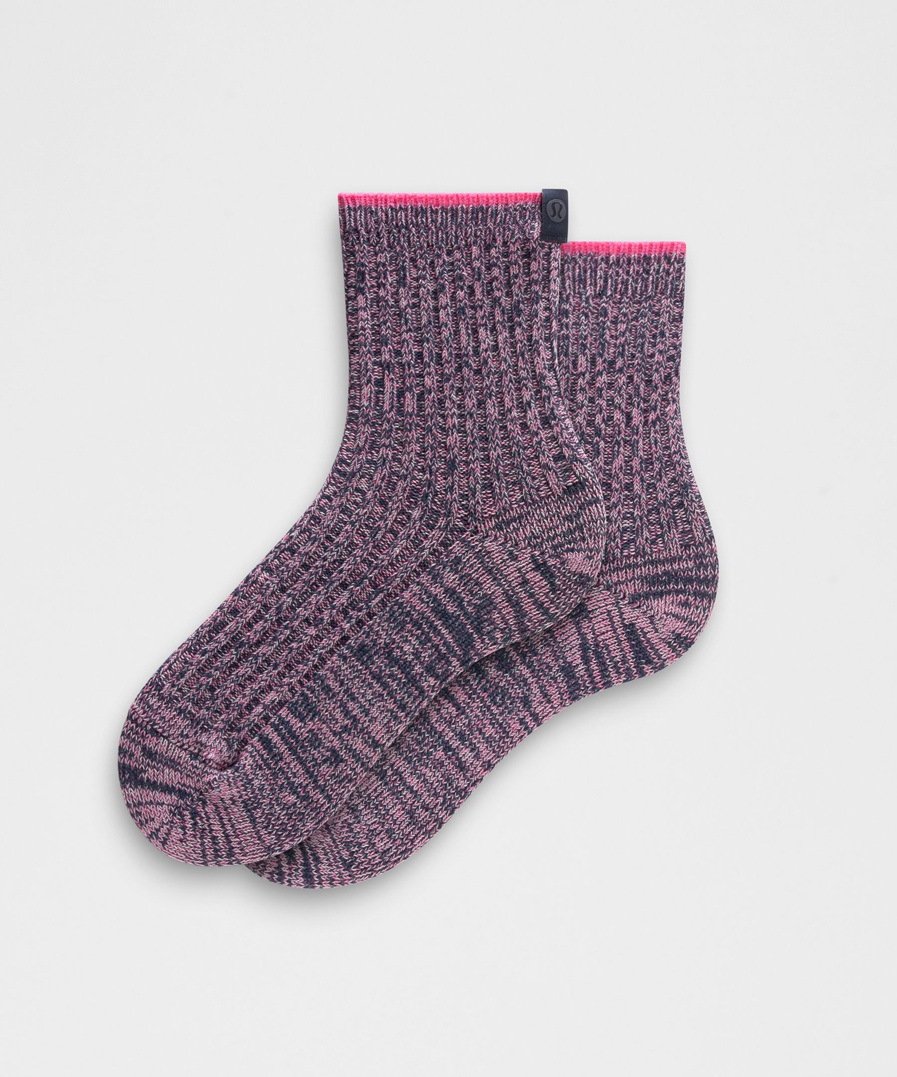 Quarter-Length Ragg Socks - Purple