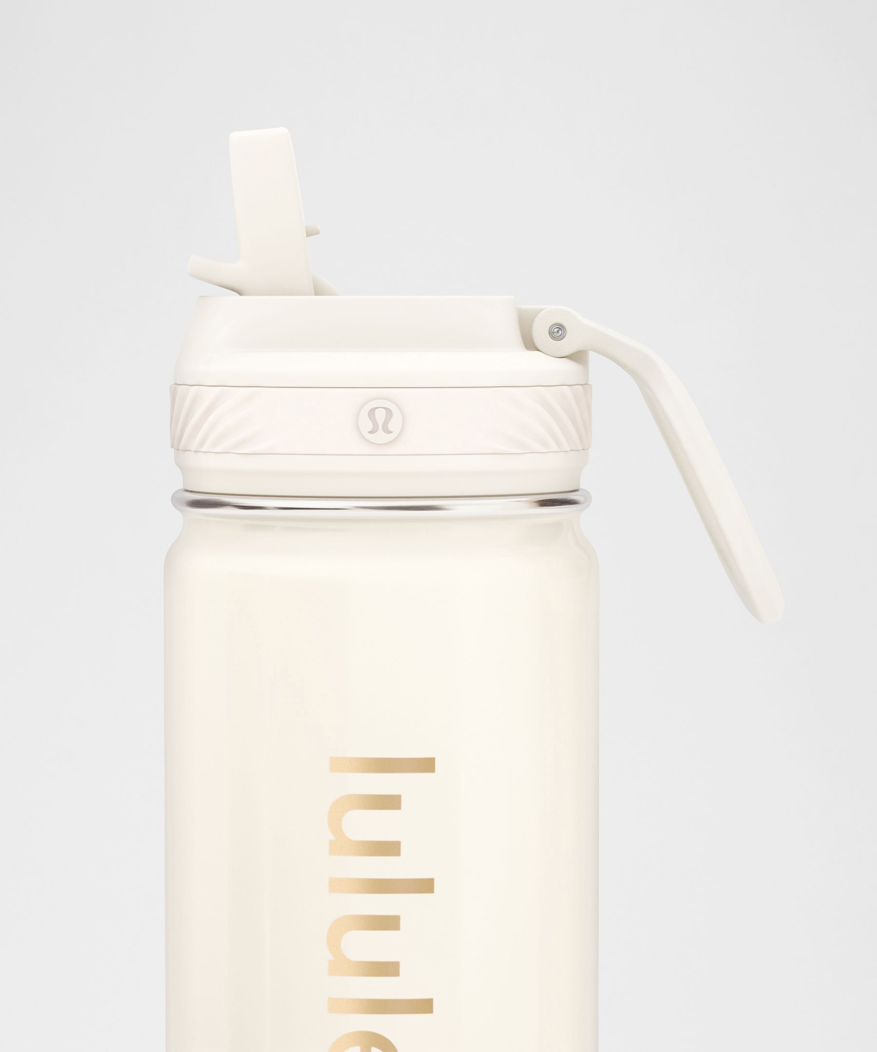 Botella deportiva Back to Life con tapa y pajita, 530&nbsp;ml *Brillante