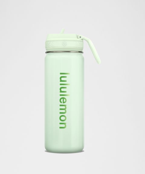 Спортивная бутылка Lululemon Back to Life 530 мл с трубочкой