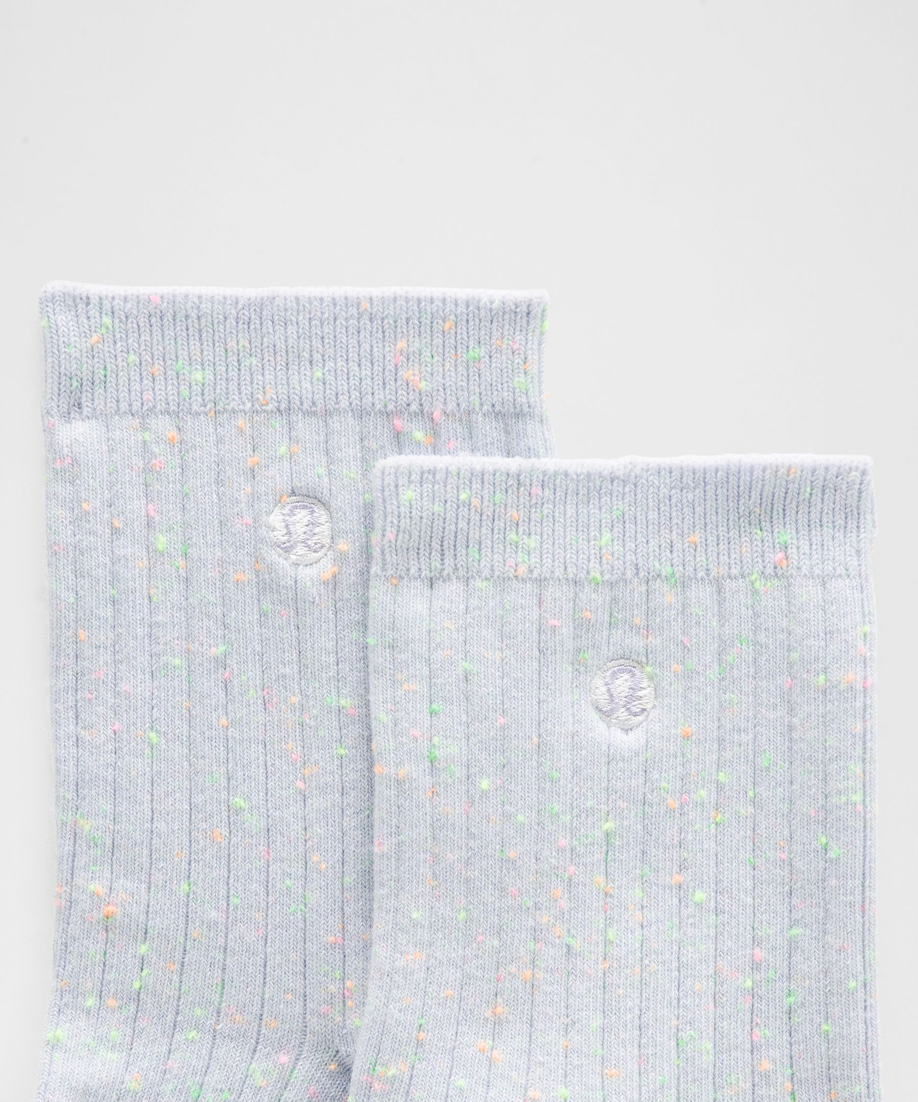 Lululemon Unisex Neon Speckled Quarter Socks
