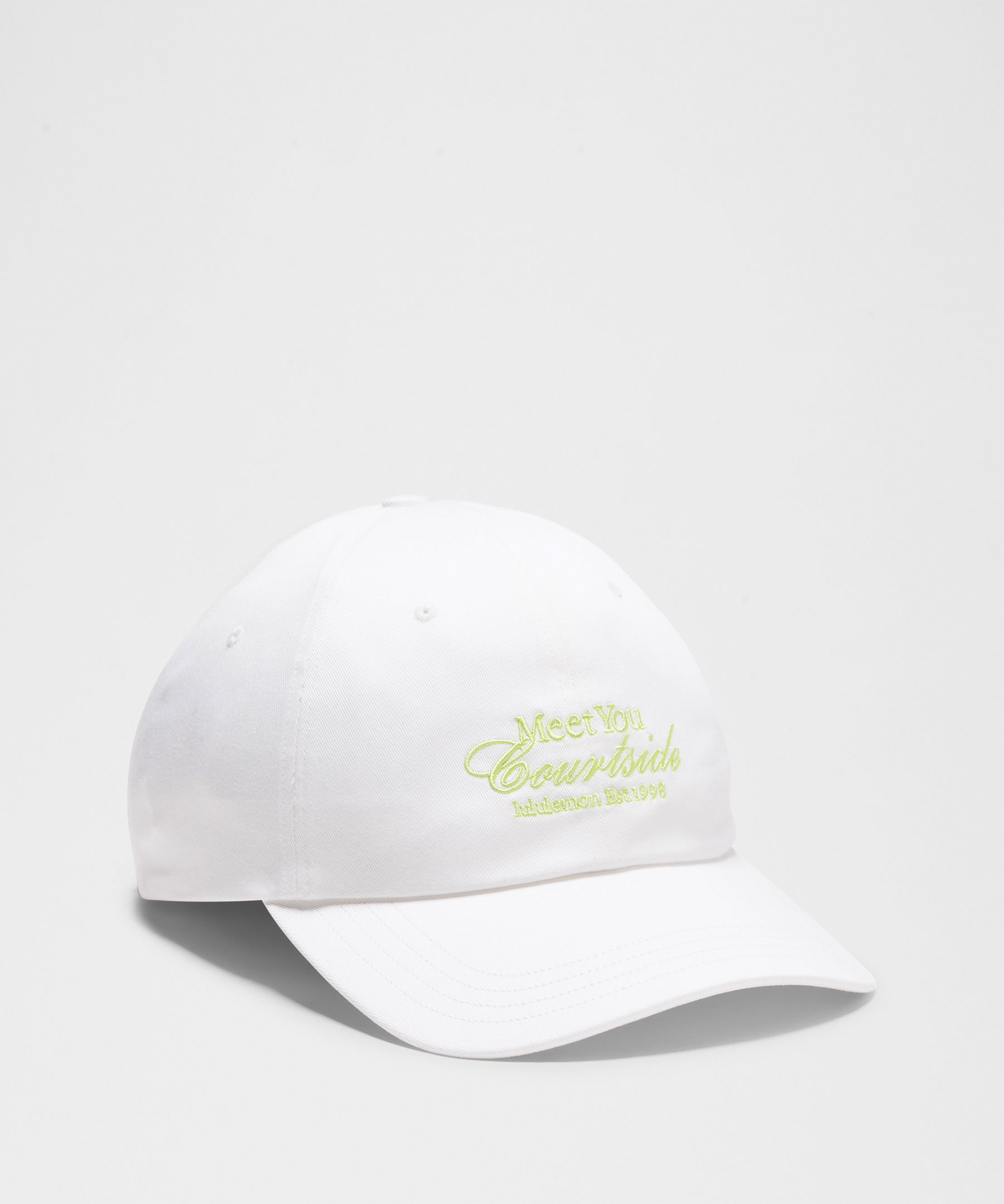 lululemon – Classic Ball Cap Tennis Club – Color White/Green – Size L/XL