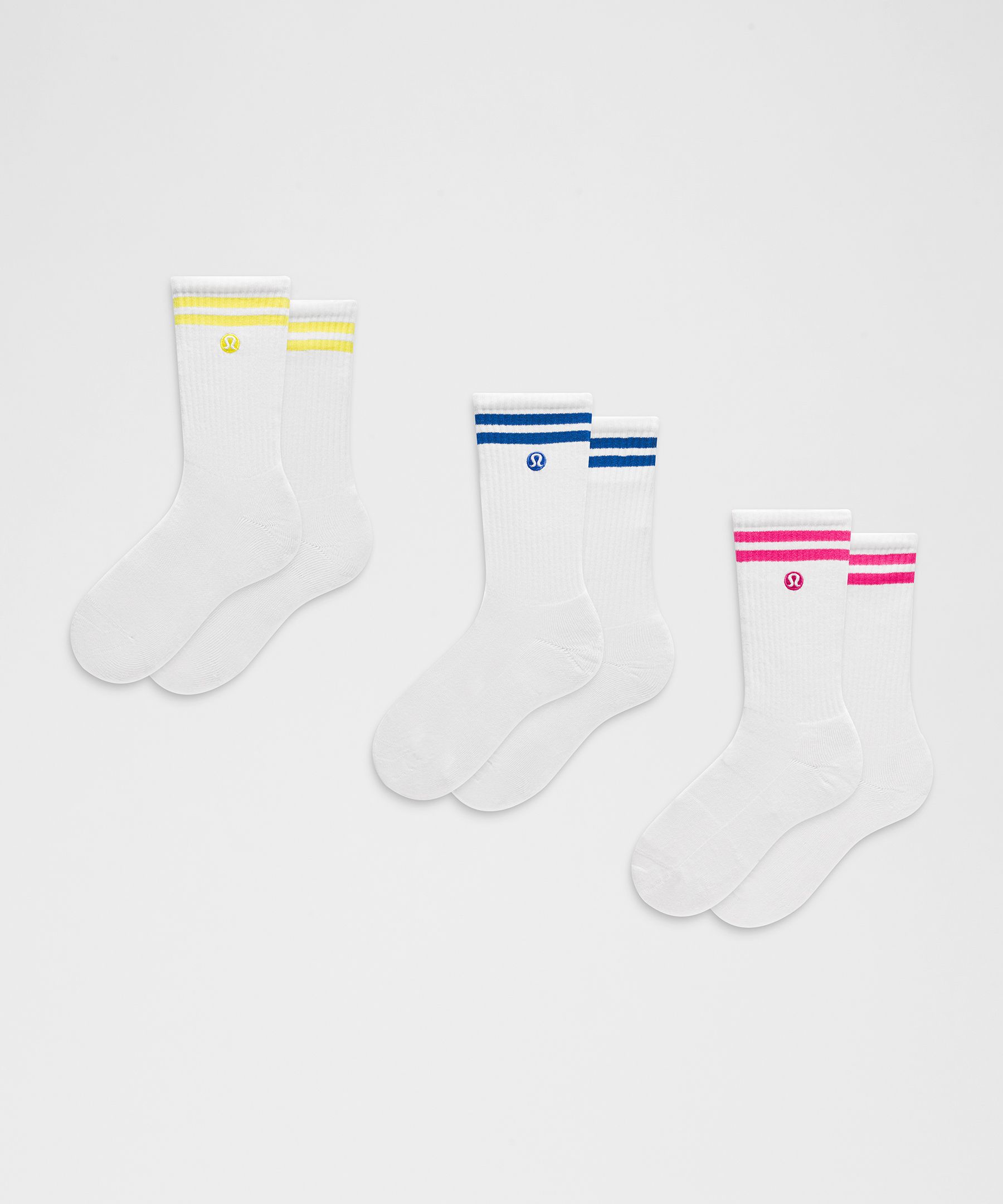 Unisex Daily Essential Crew Socks 3 Pack