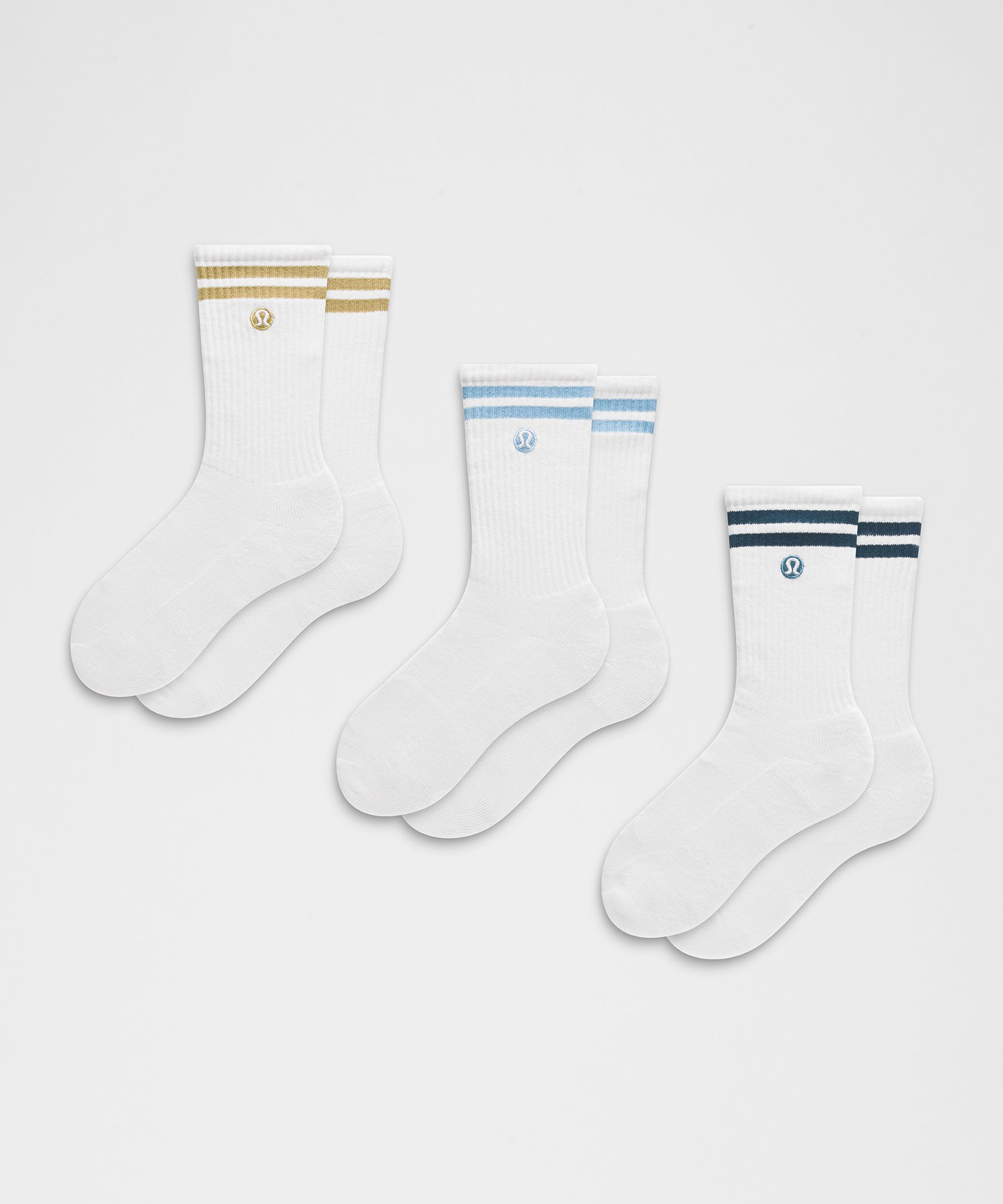 Unisex Daily Essential Crew Socks 3 Pack