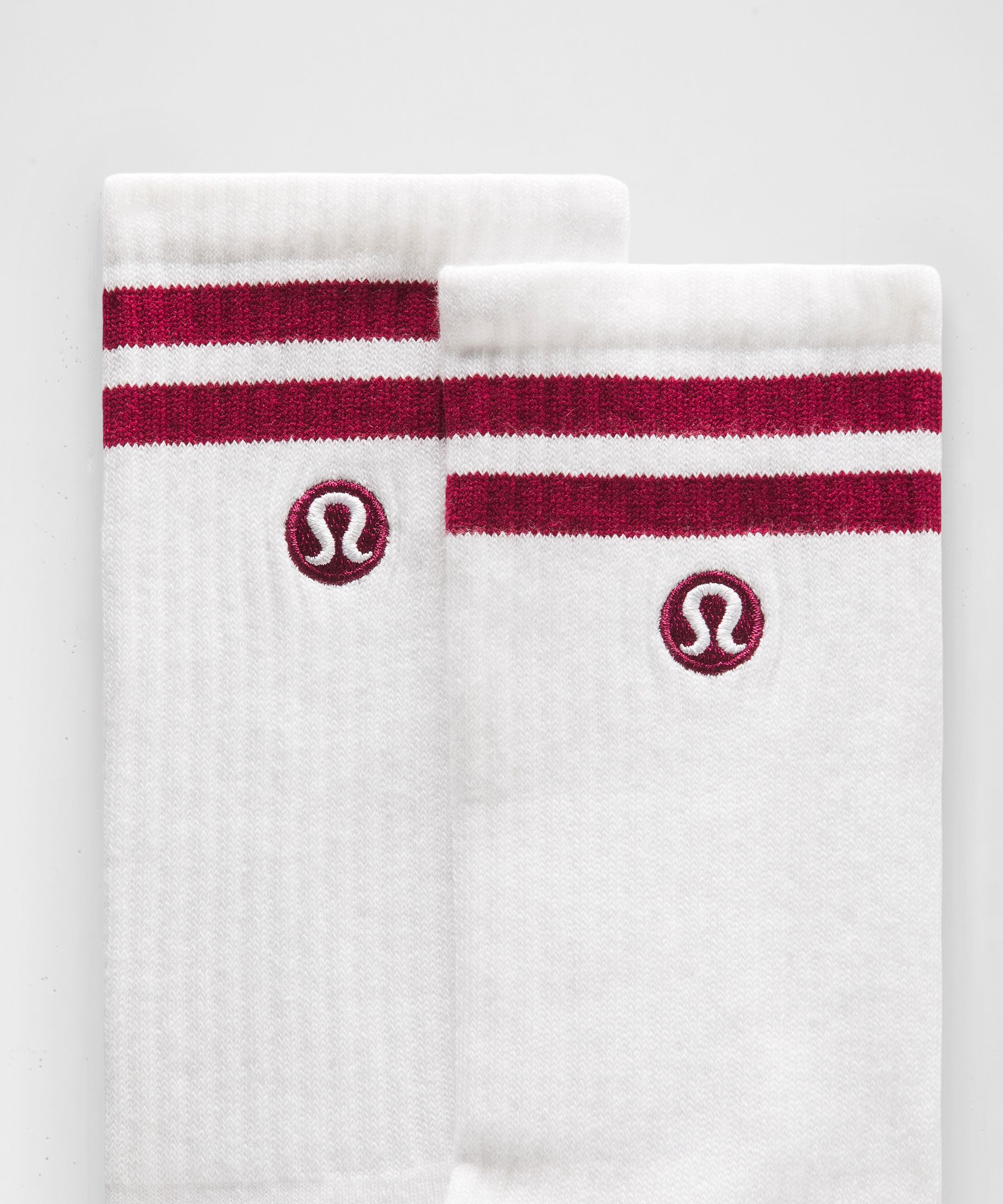 Unisex Daily Essential Crew Socks *Stripe