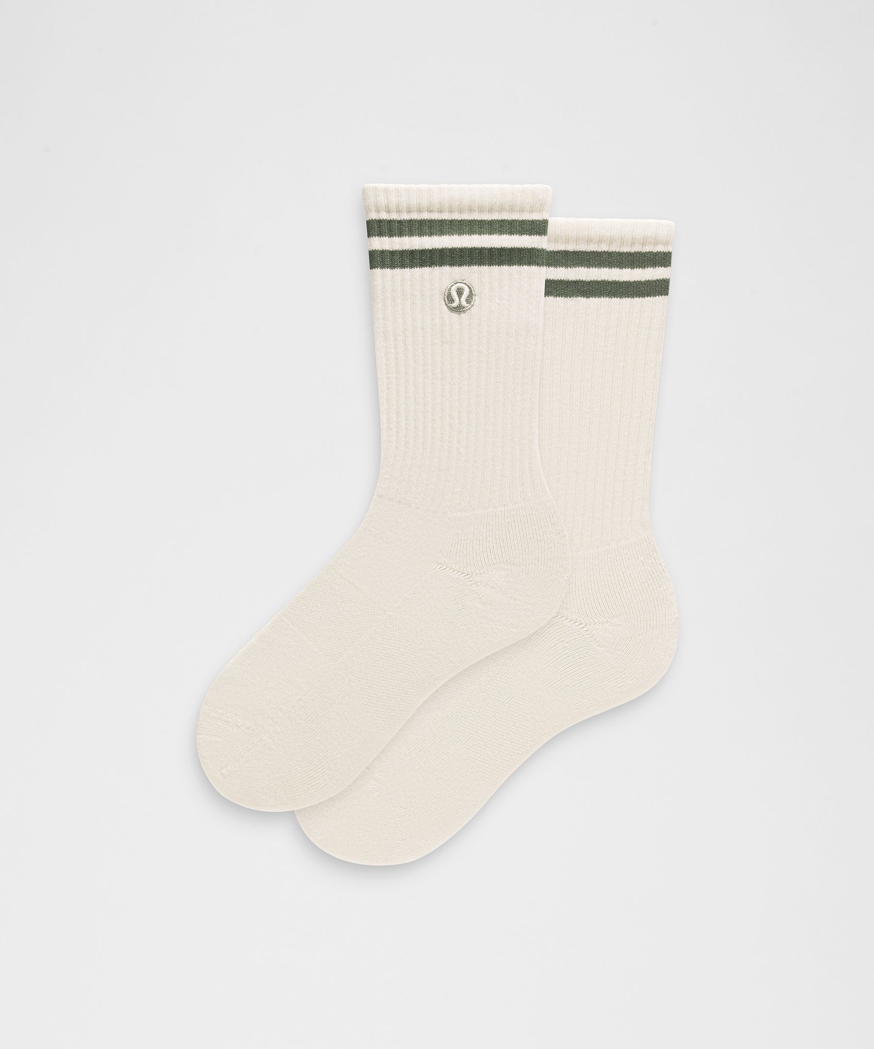 Unisex Daily Essential Crew Socks *Stripe