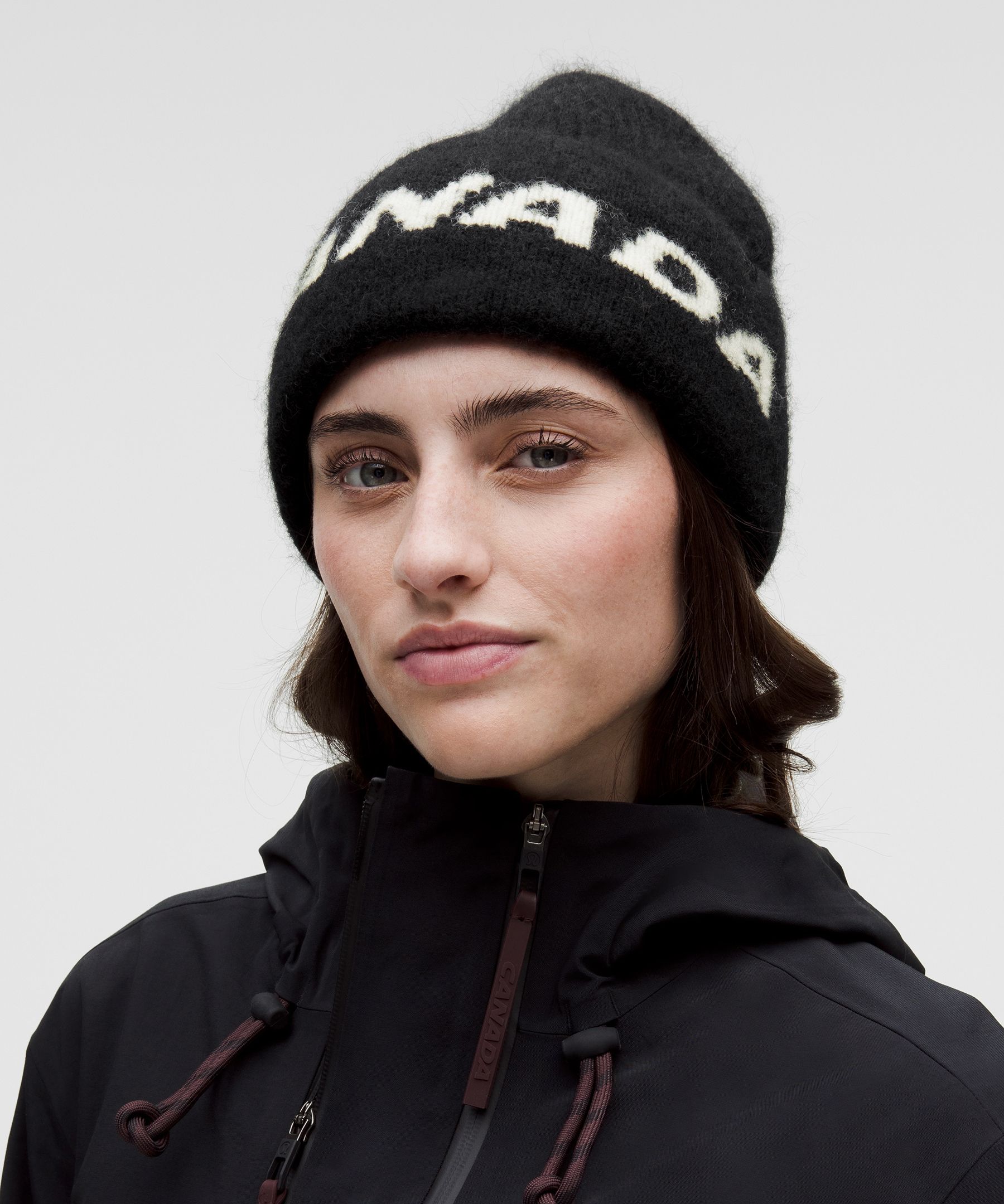 Team Canada Ribbed Alpaca Wool-Blend Beanie *COC Logo