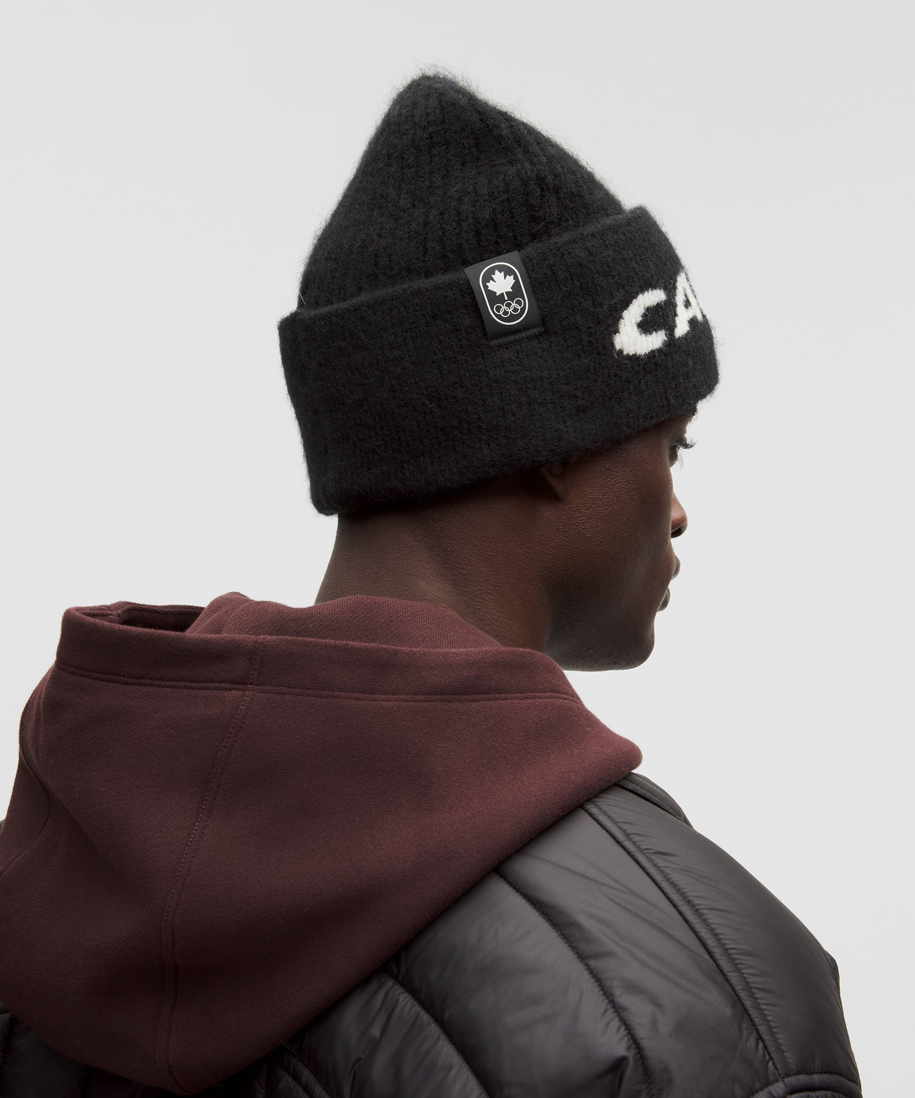 Team Canada Ribbed Alpaca Wool-Blend Beanie *COC Logo