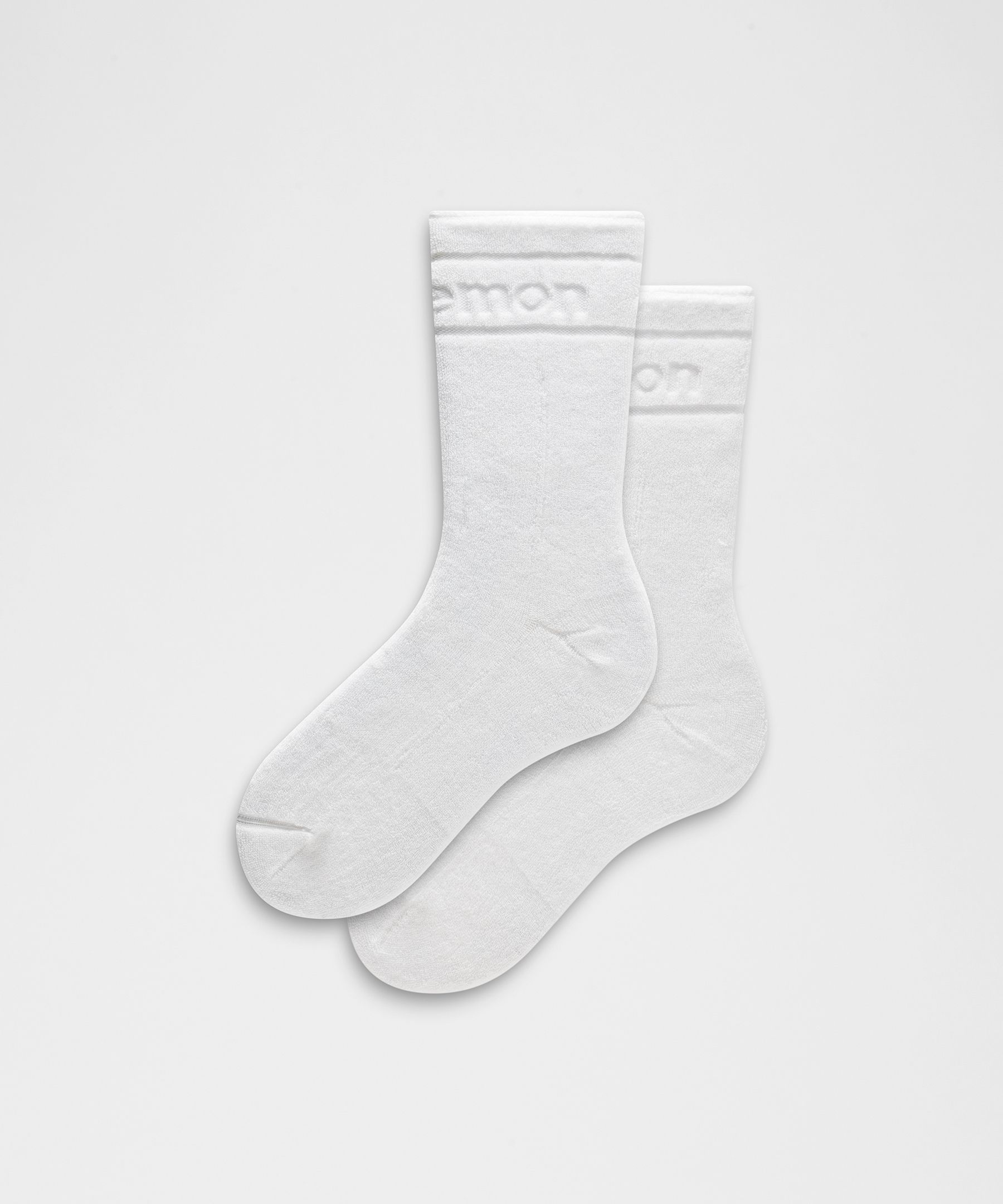 Unisex Terry Crew Socks