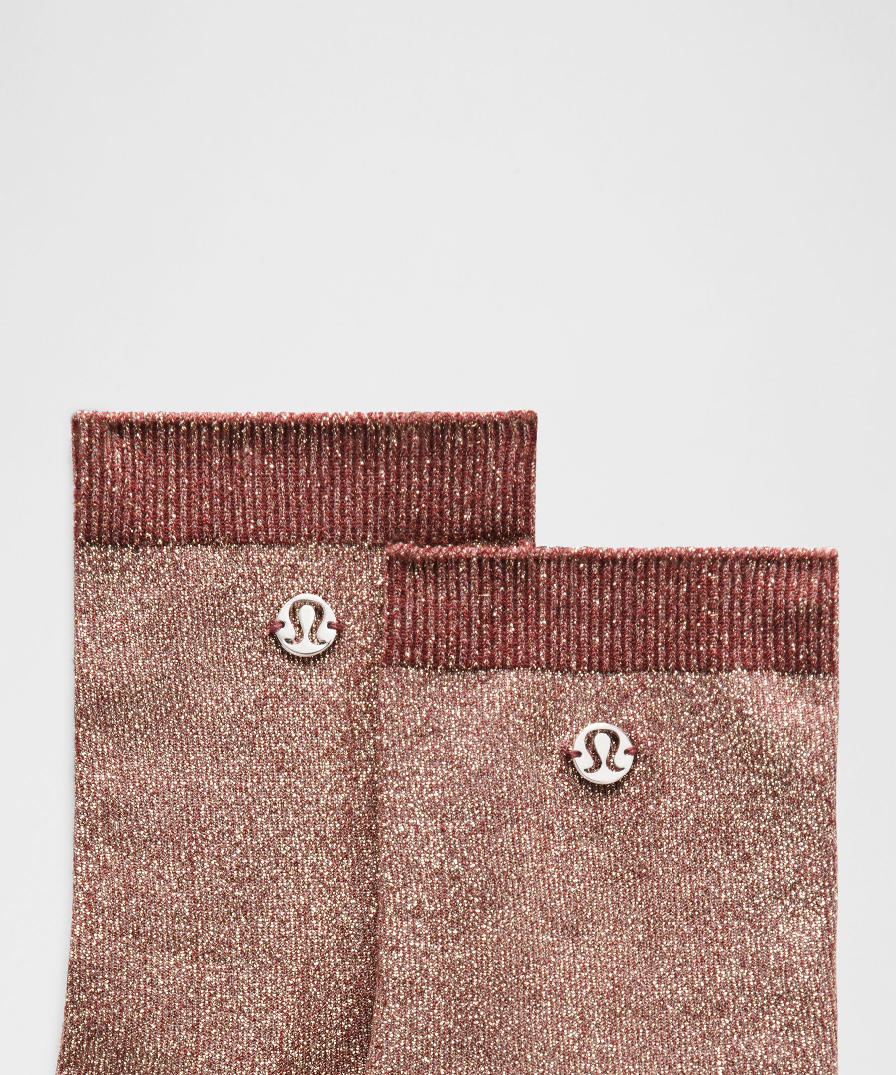 Lululemon Unisex Glitter Quarter Socks
