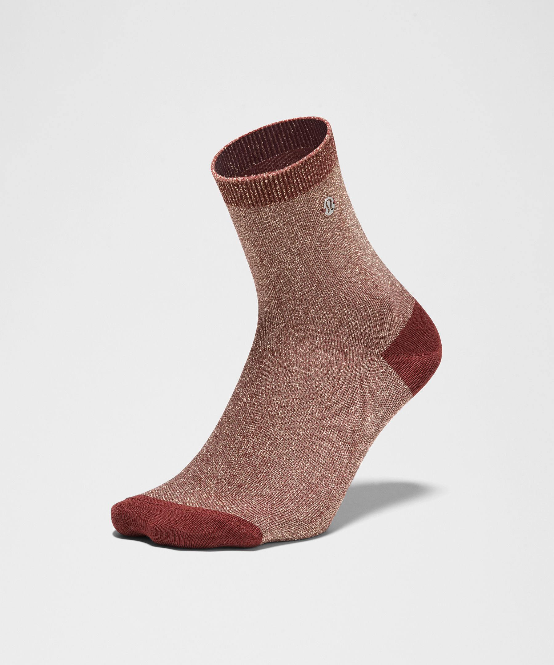 Lululemon Unisex Glitter Quarter Socks