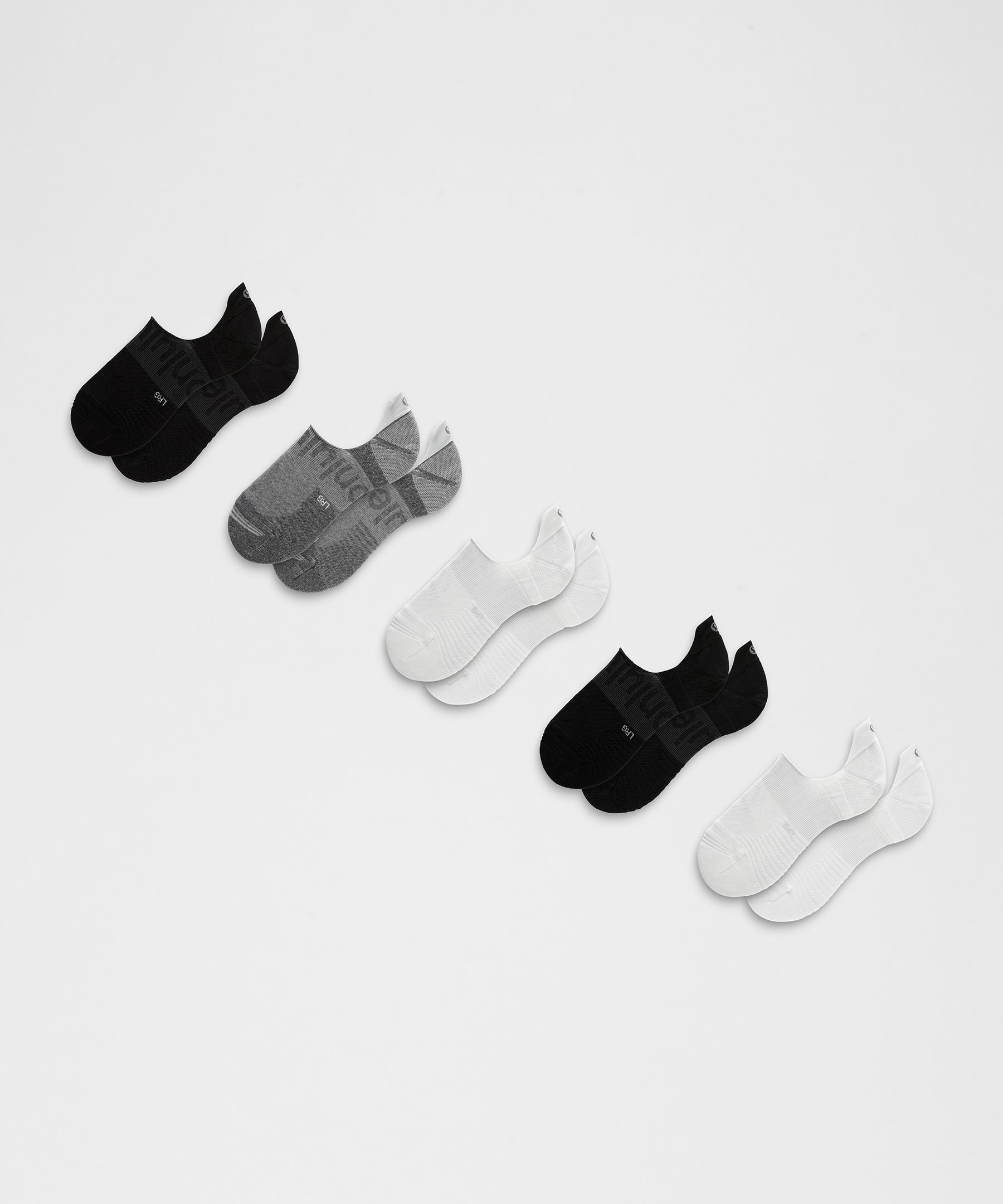Lululemon Unisex Power Stride No-show Socks 5 Pack