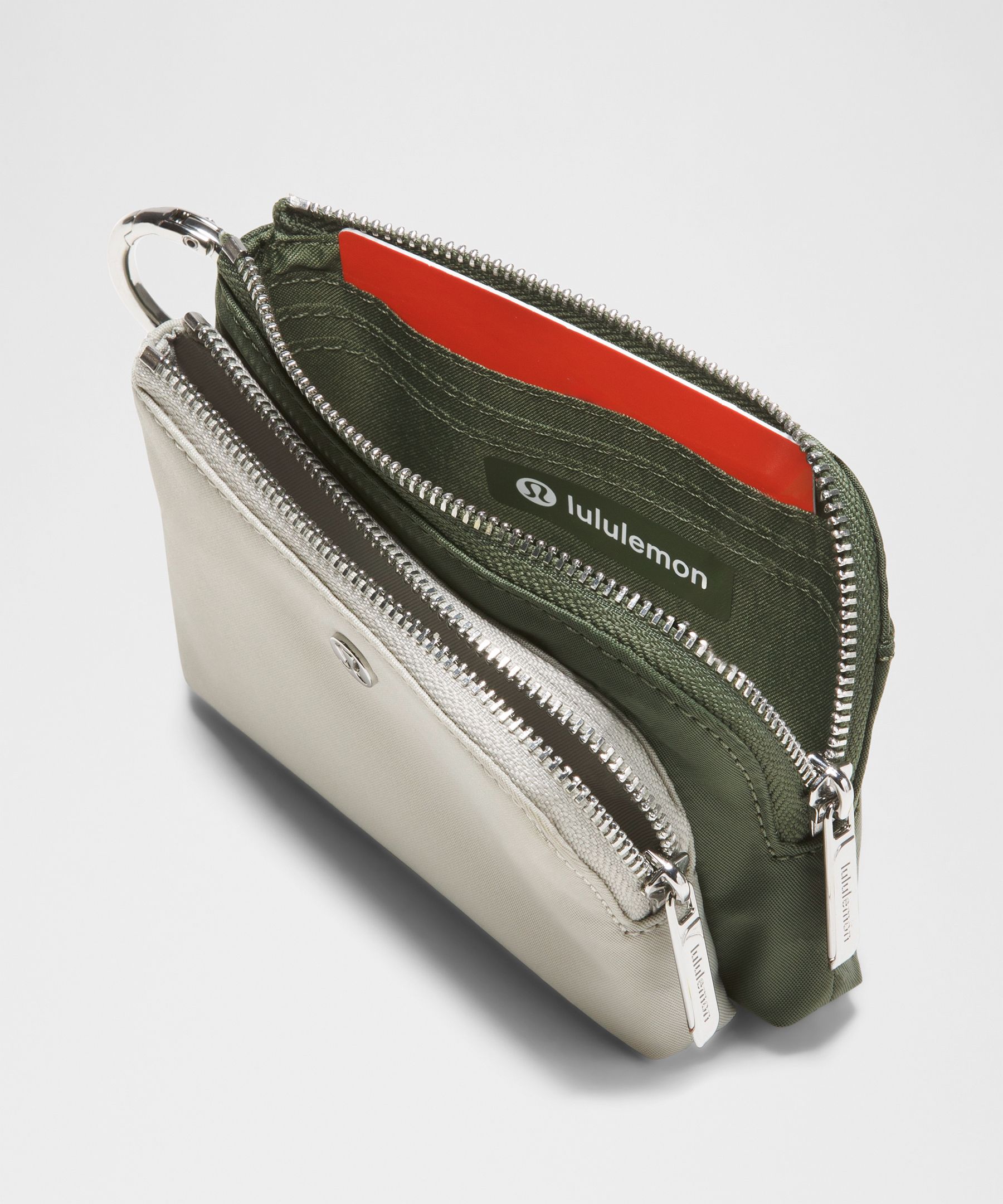 Double Zip Clippable Card Pouch