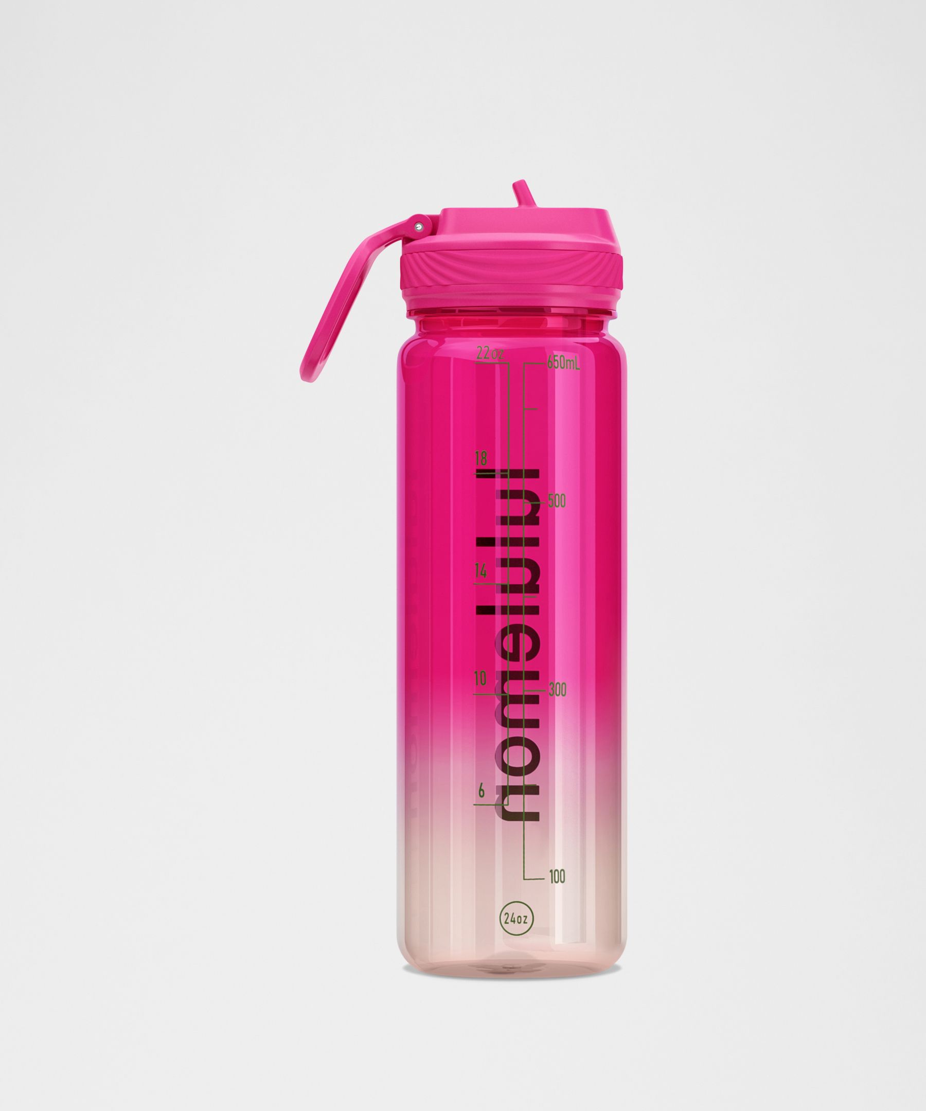 Botella transparente Back To Life 710ml *Tapa con popote